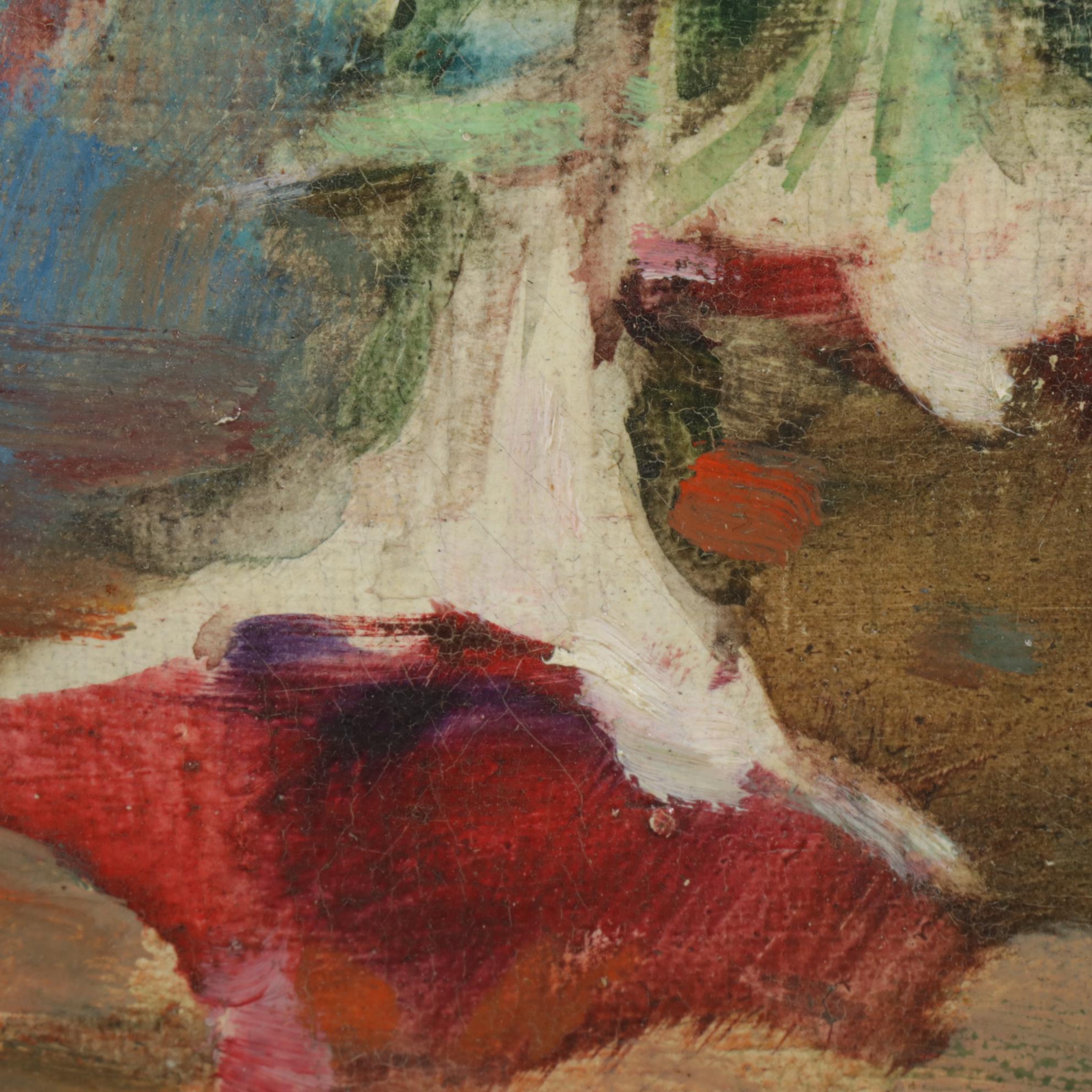 Anna S. Fisher Floral Still Life Oil Painting