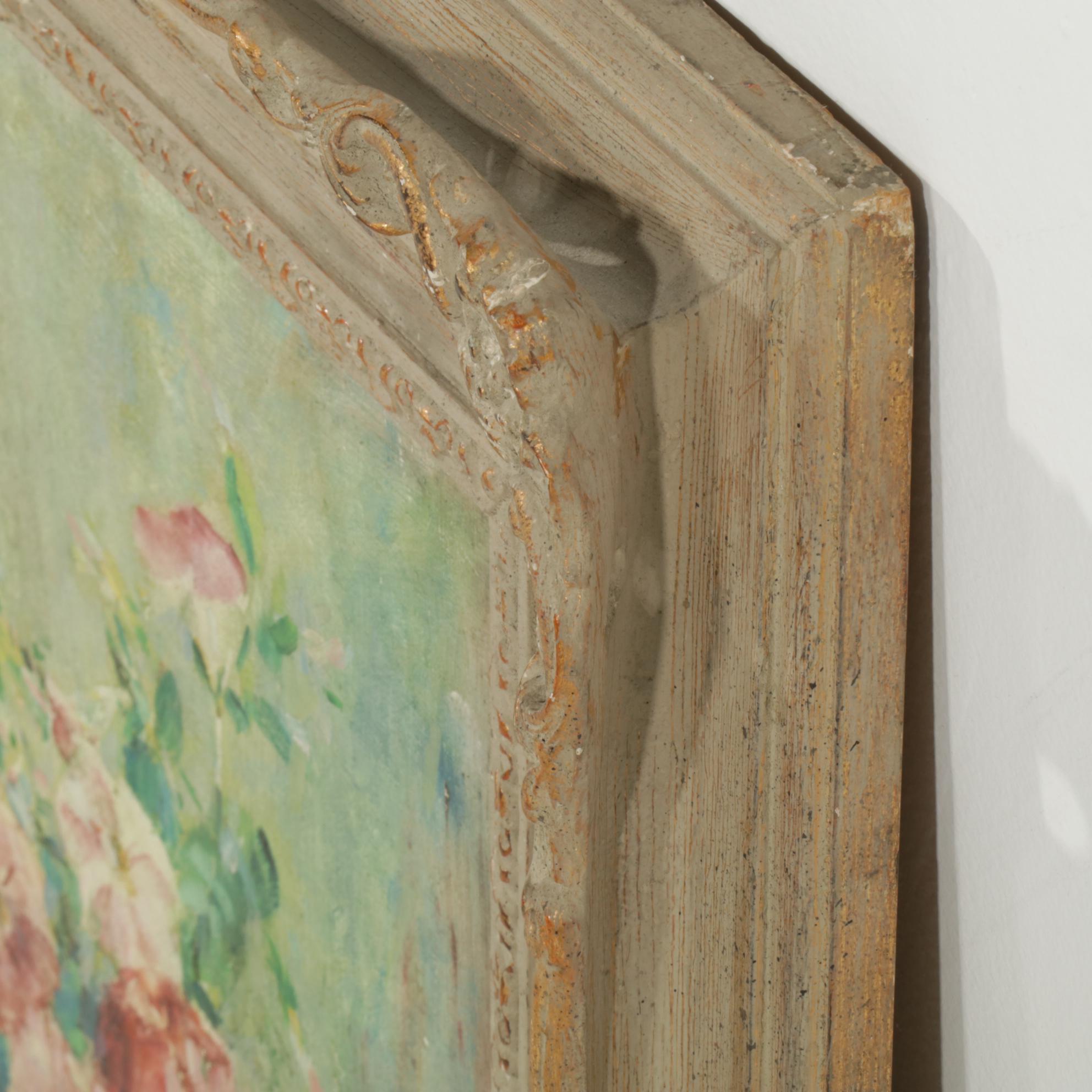 Anna S. Fisher Floral Still Life Oil Painting