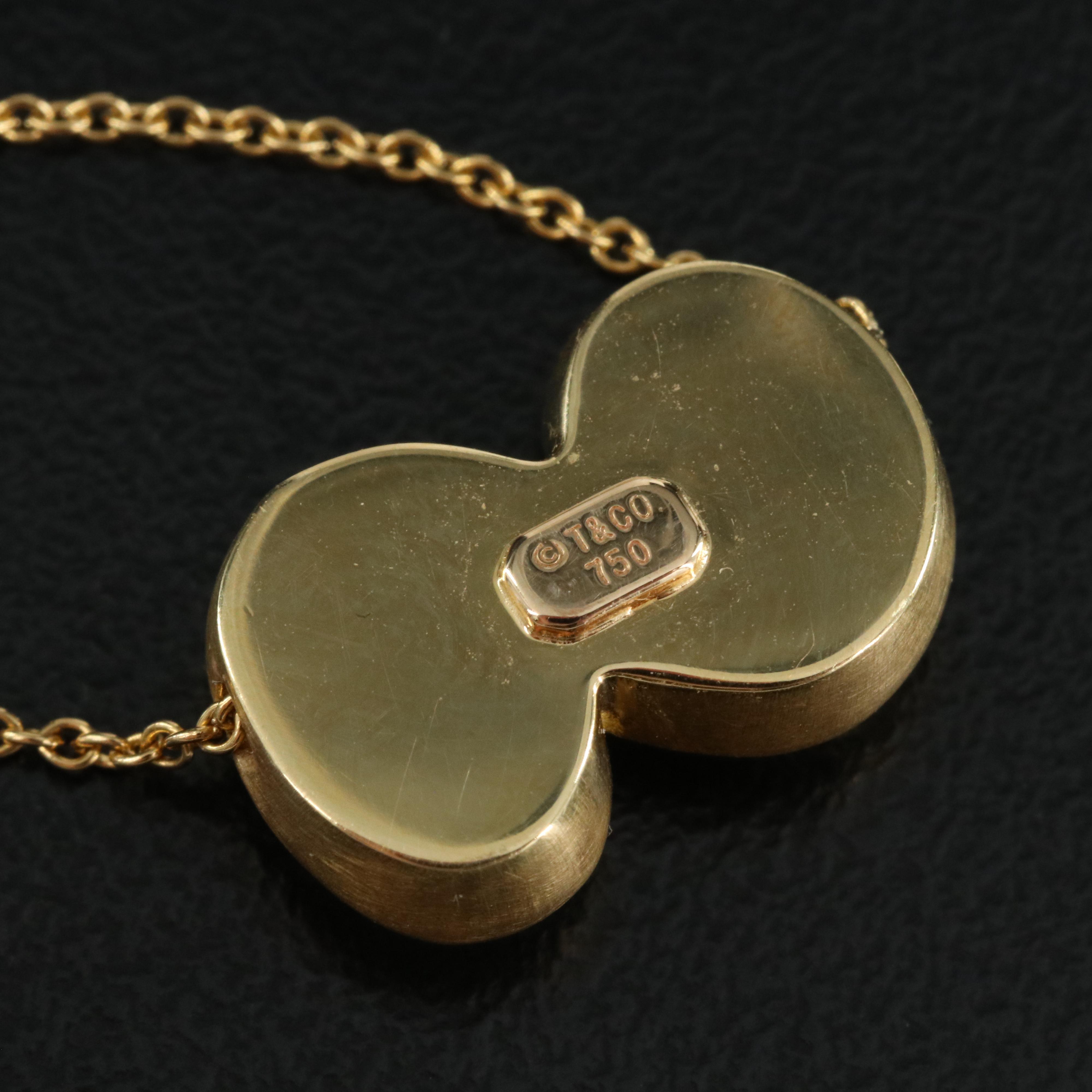 Tiffany & Co. "Spiro" 18K Swirl Necklace