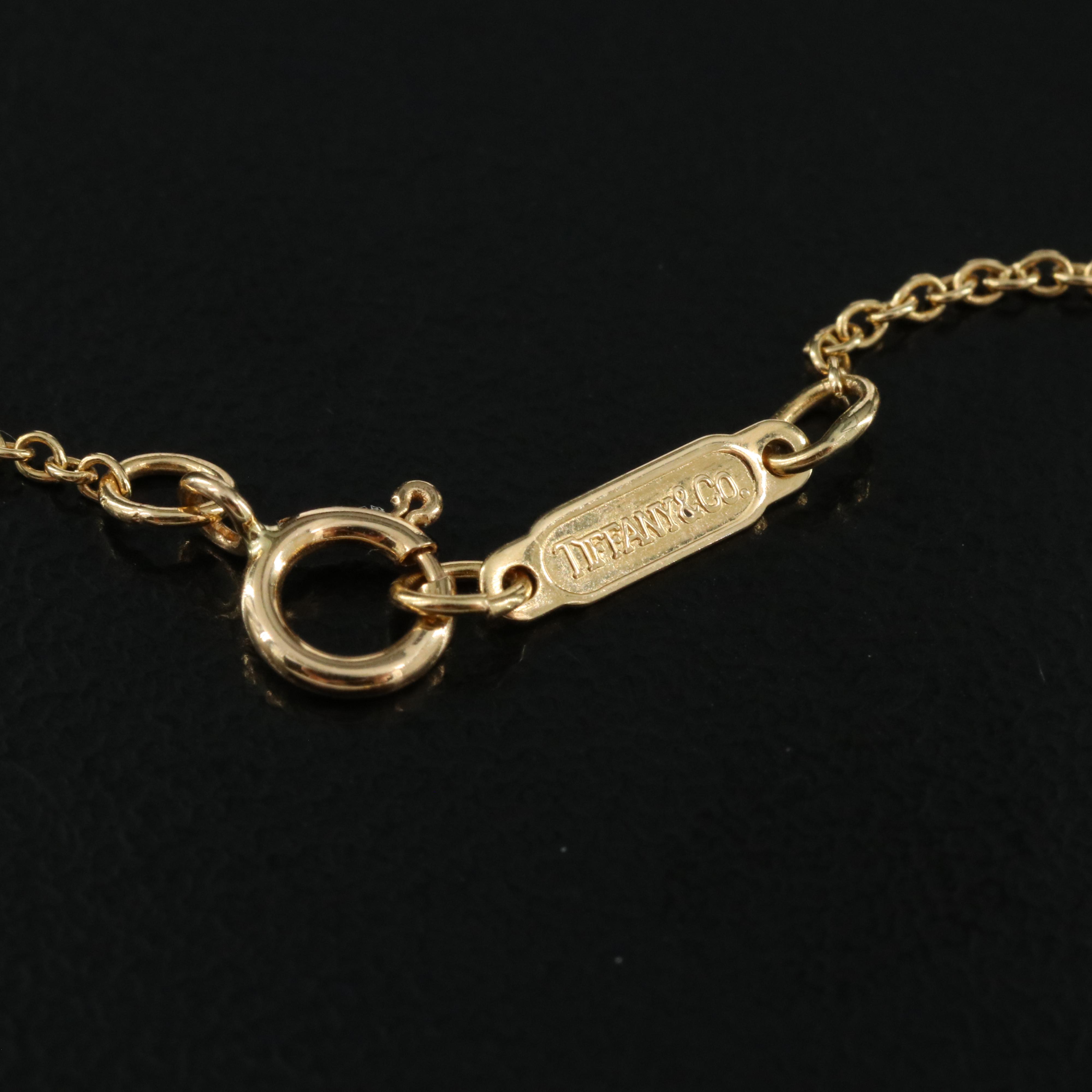 Tiffany & Co. "Spiro" 18K Swirl Necklace
