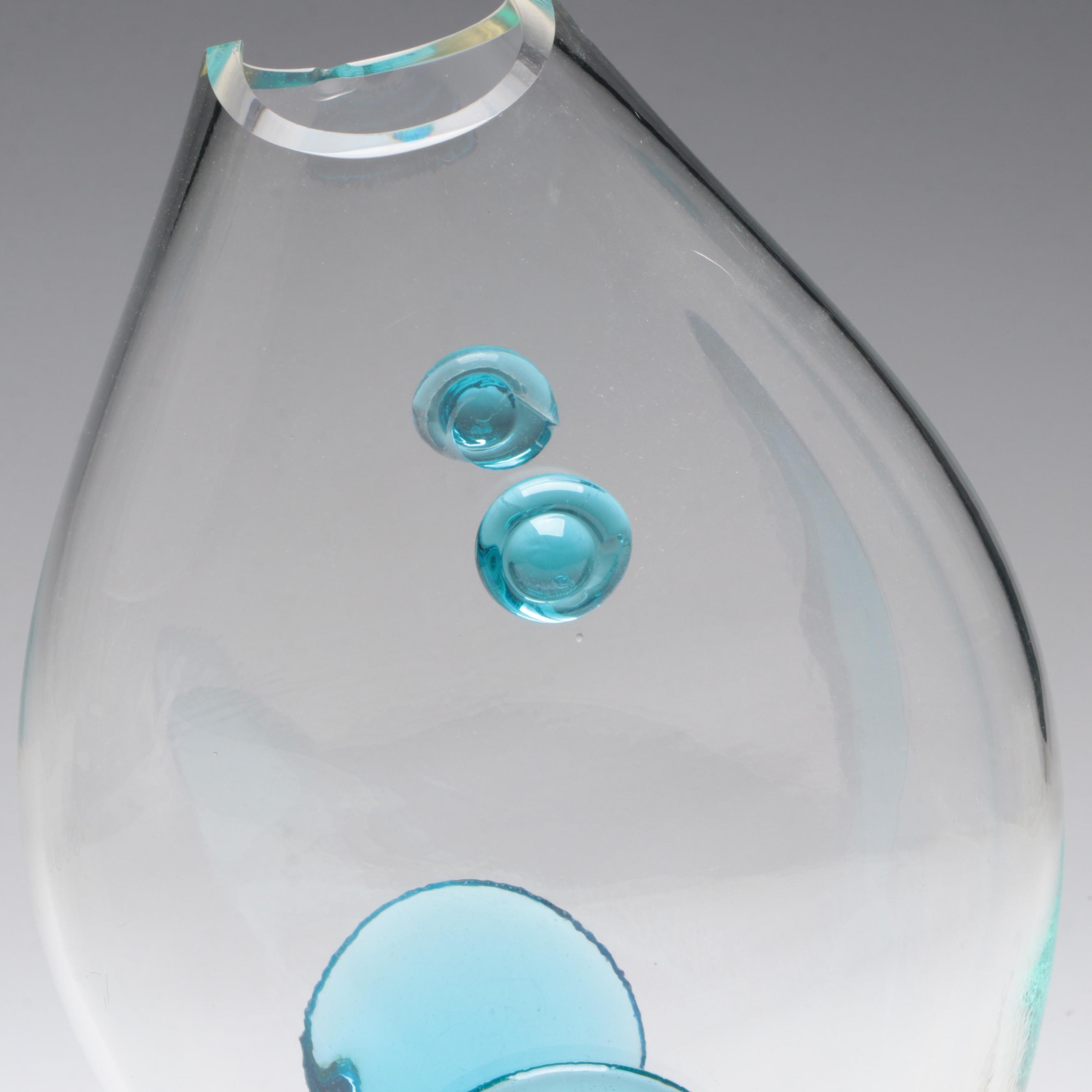 Art Glass Vase in the Form of a Fish
