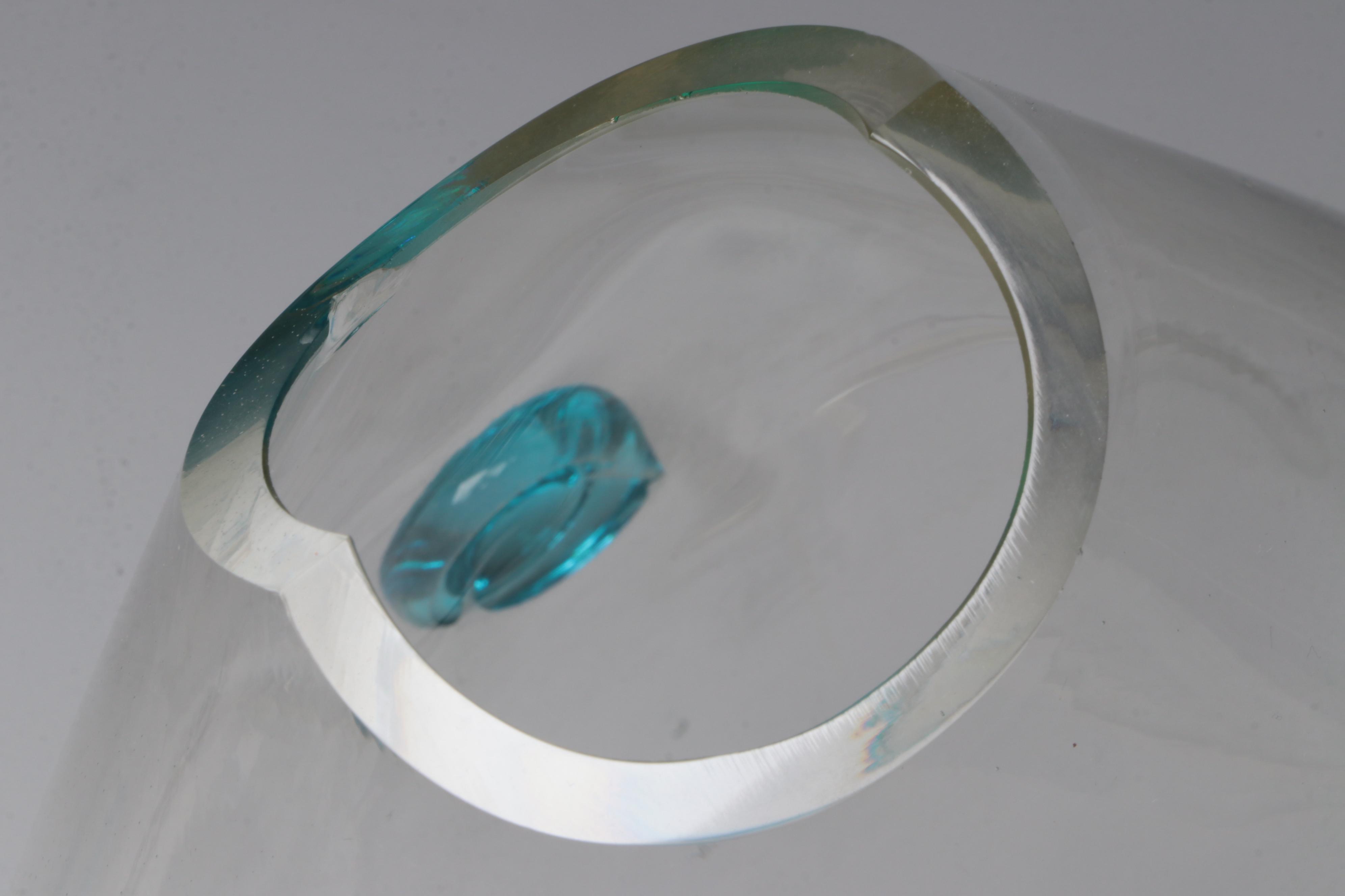 Art Glass Vase in the Form of a Fish