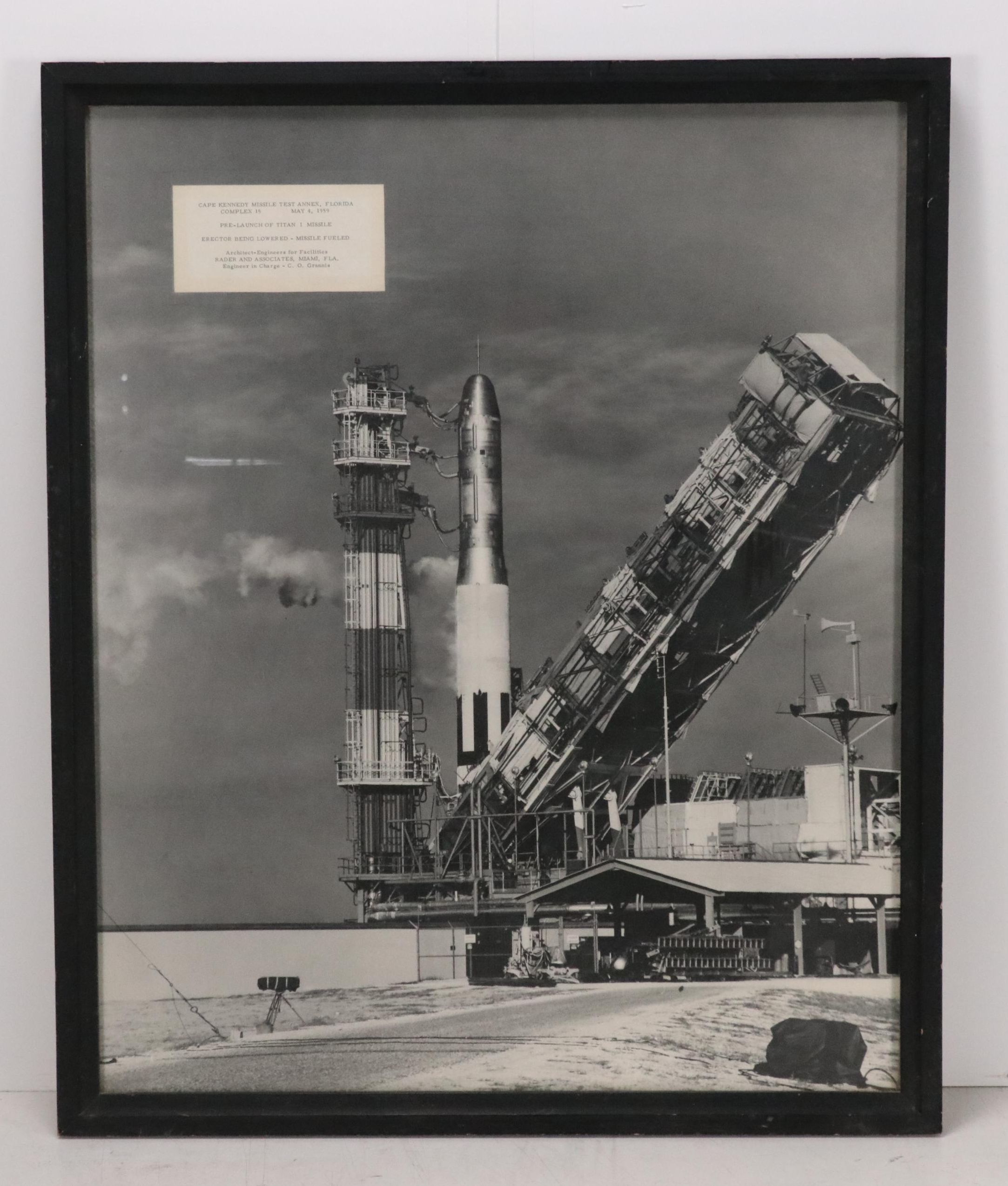 Pre-Launch of Titan 1 Missile Photograph, 1959