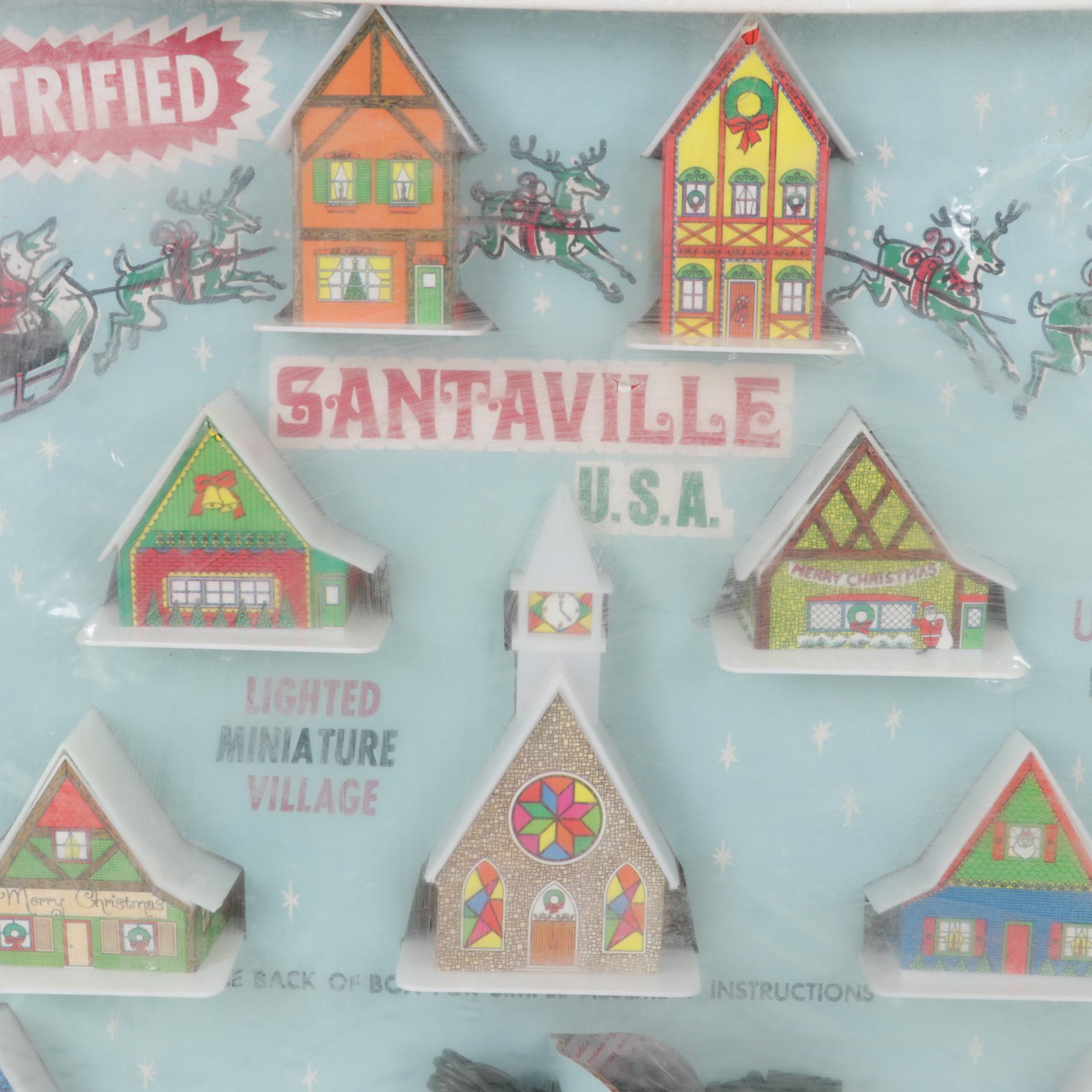 Assorted Table Top Christmas Decor, Ornaments, & More, Mid to Late 20th Century