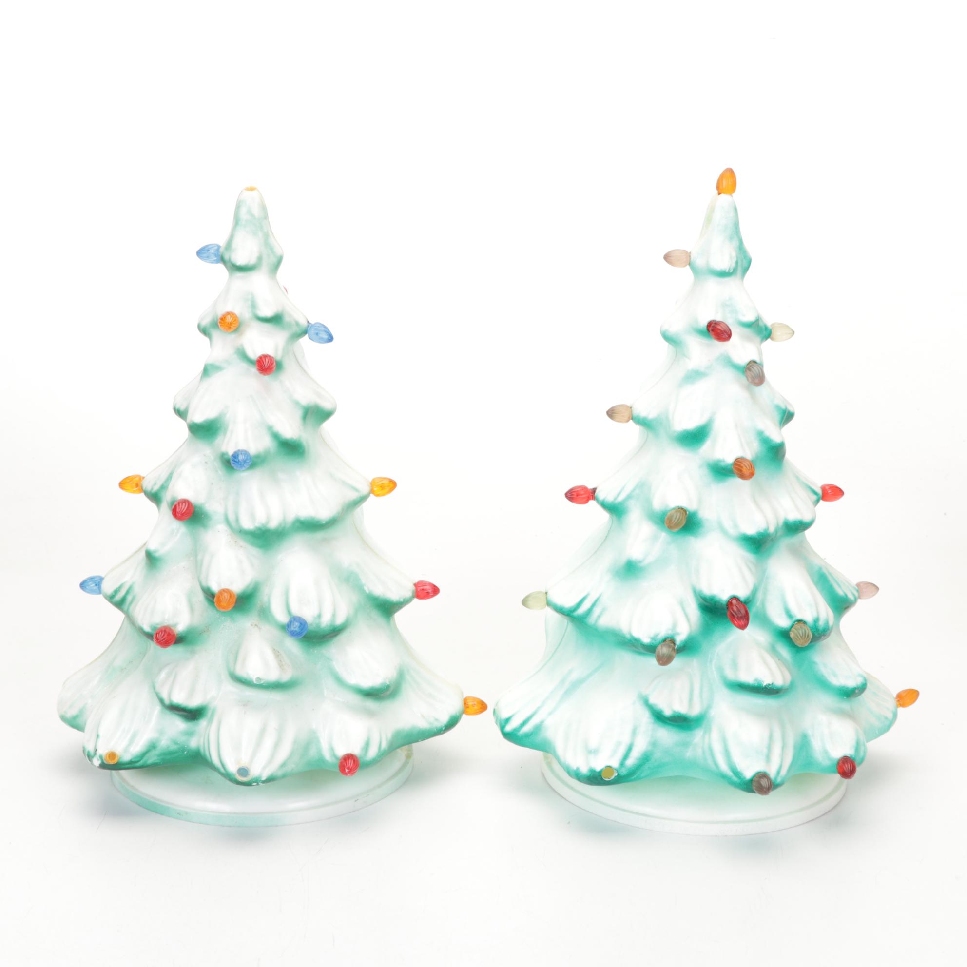 Assorted Table Top Christmas Decor, Ornaments, & More, Mid to Late 20th Century