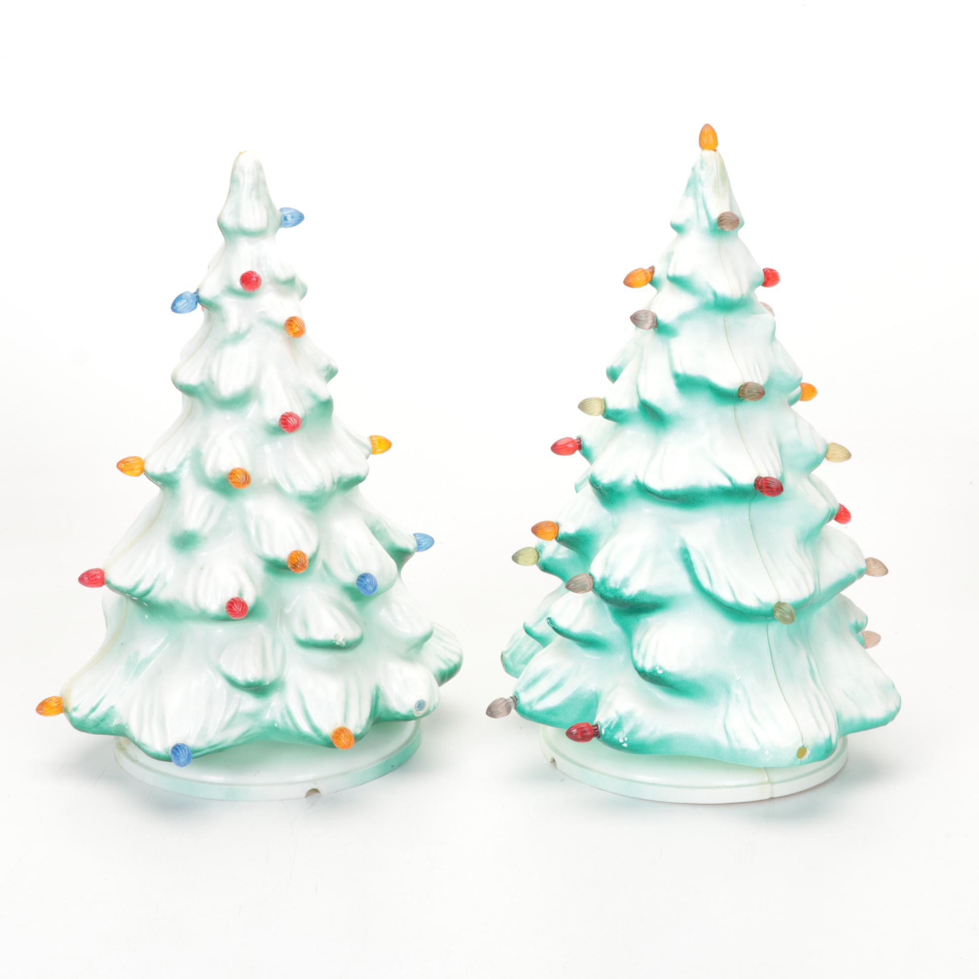 Assorted Table Top Christmas Decor, Ornaments, & More, Mid to Late 20th Century