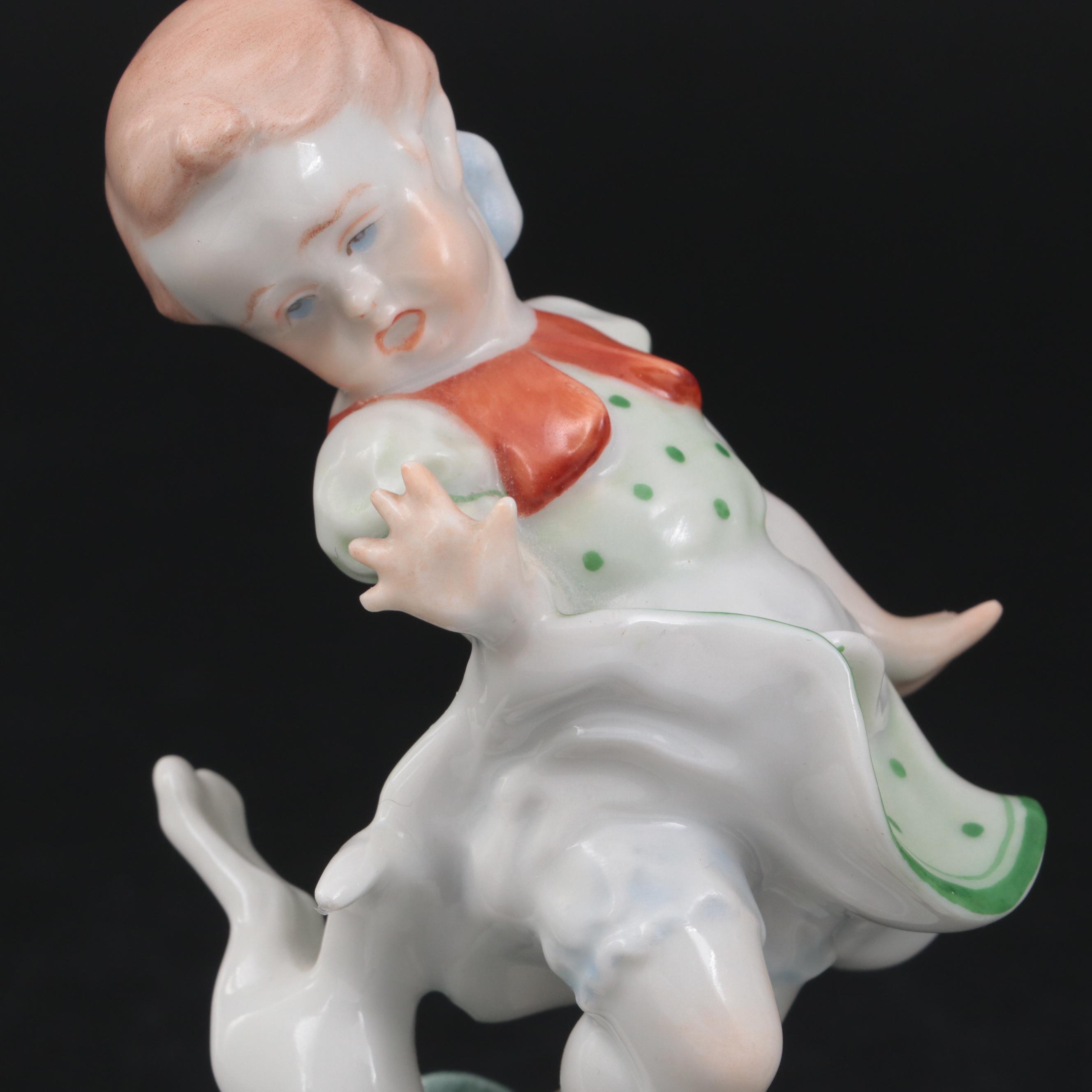 Herend Porcelain Figurines, Mid to Late 20th Century