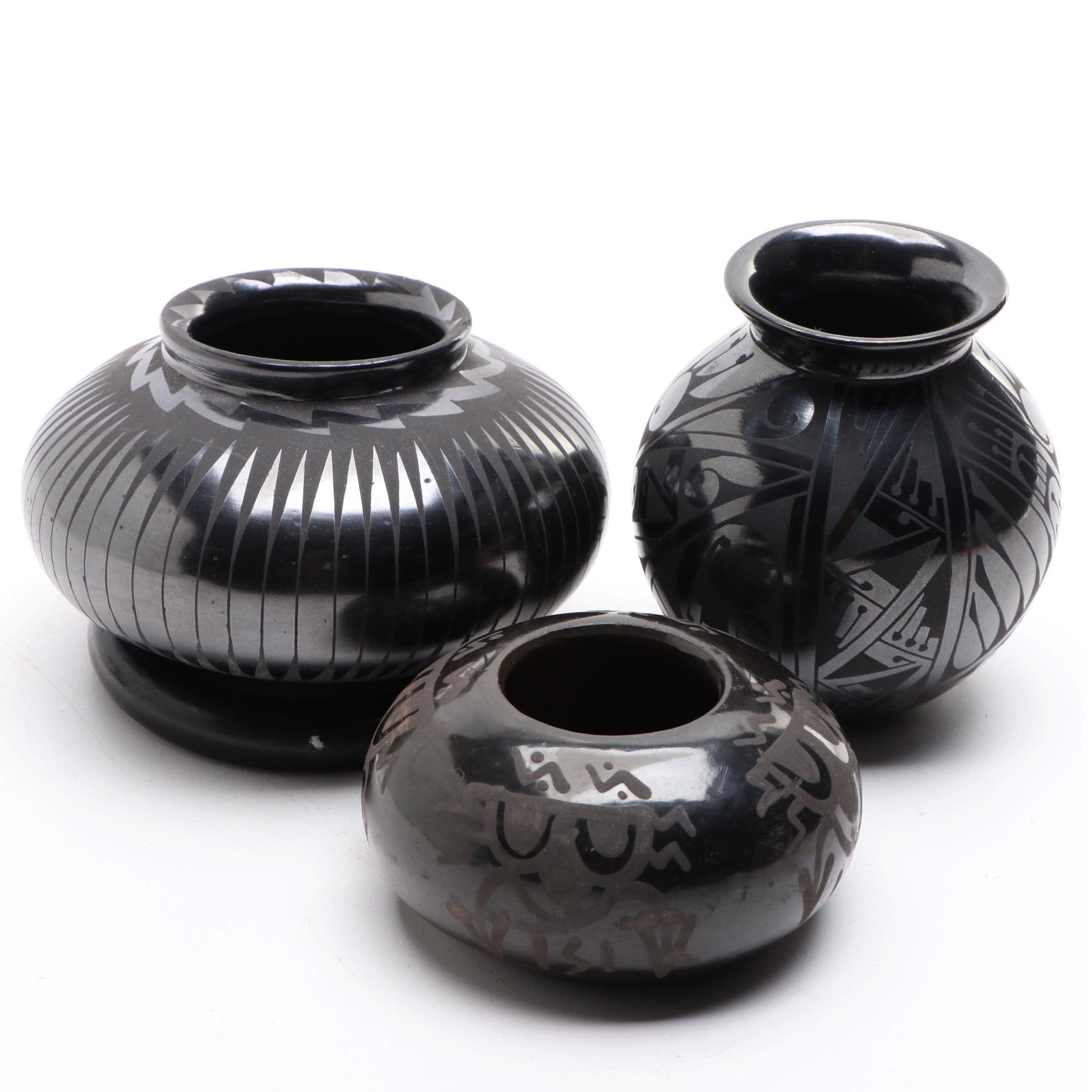 Signed Gaby Lopez, Mary Jarita and Other Art Pottery Olla