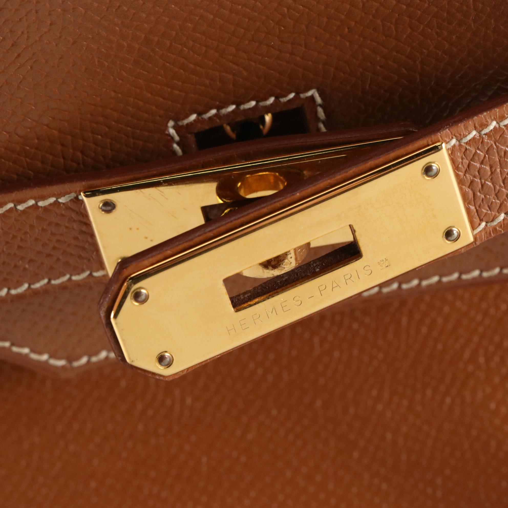 Hermès Birkin 35 Satchel in Veau Grain Lisse Leather