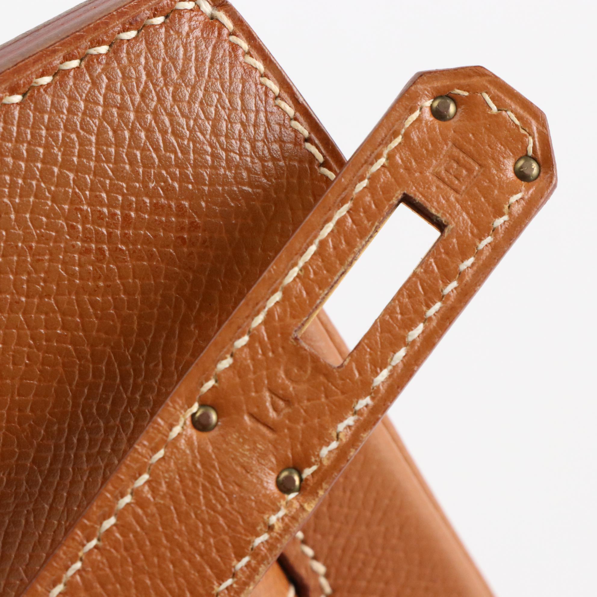 Hermès Birkin 35 Satchel in Veau Grain Lisse Leather