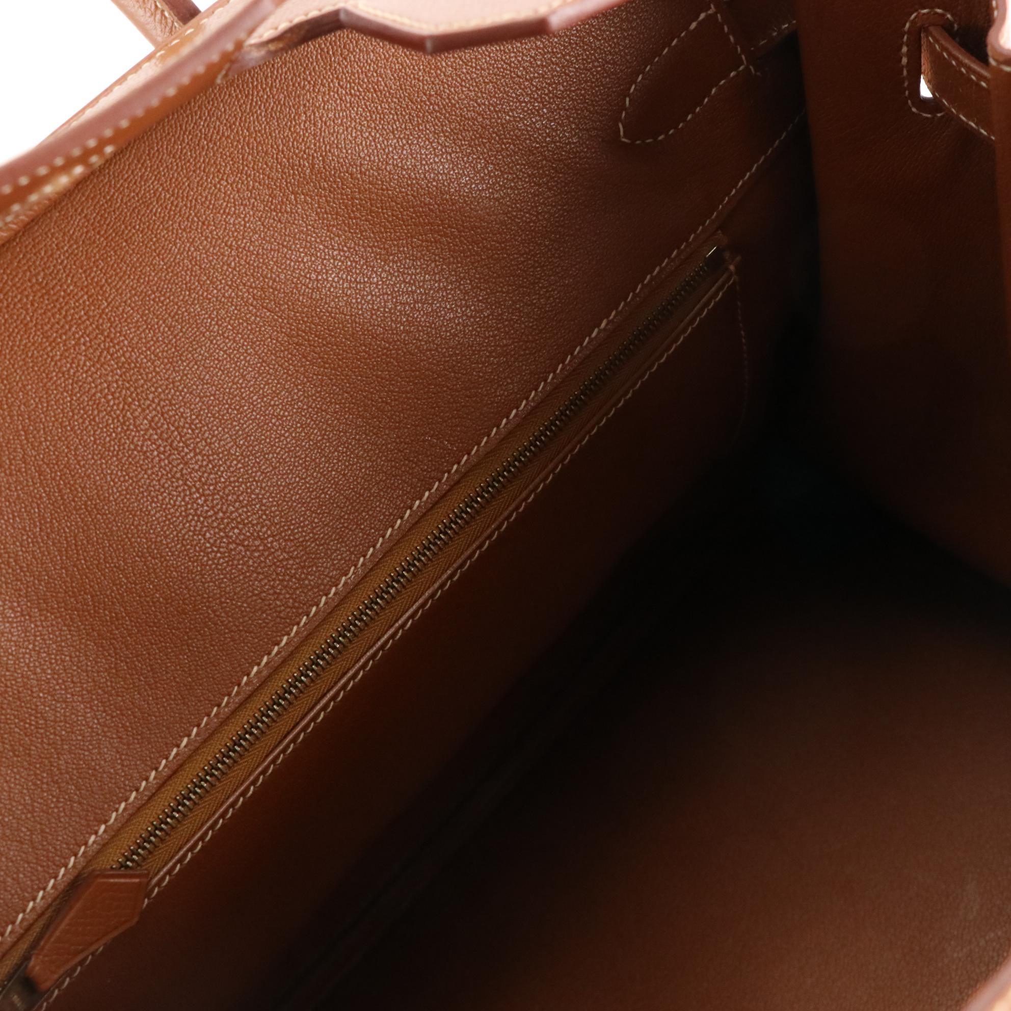 Hermès Birkin 35 Satchel in Veau Grain Lisse Leather