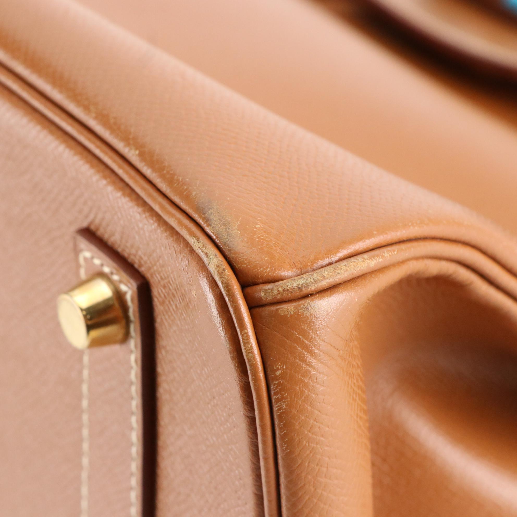 Hermès Birkin 35 Satchel in Veau Grain Lisse Leather