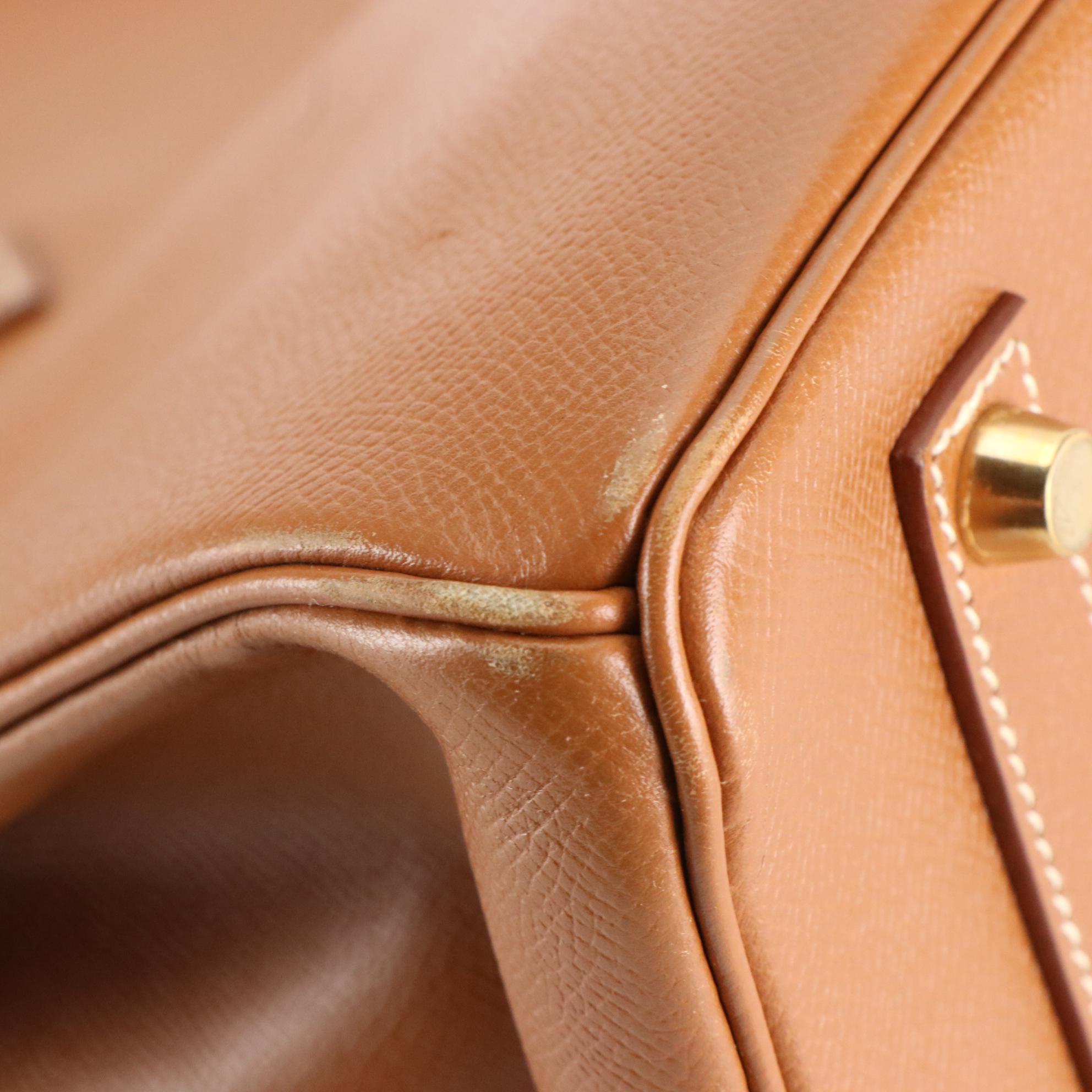 Hermès Birkin 35 Satchel in Veau Grain Lisse Leather