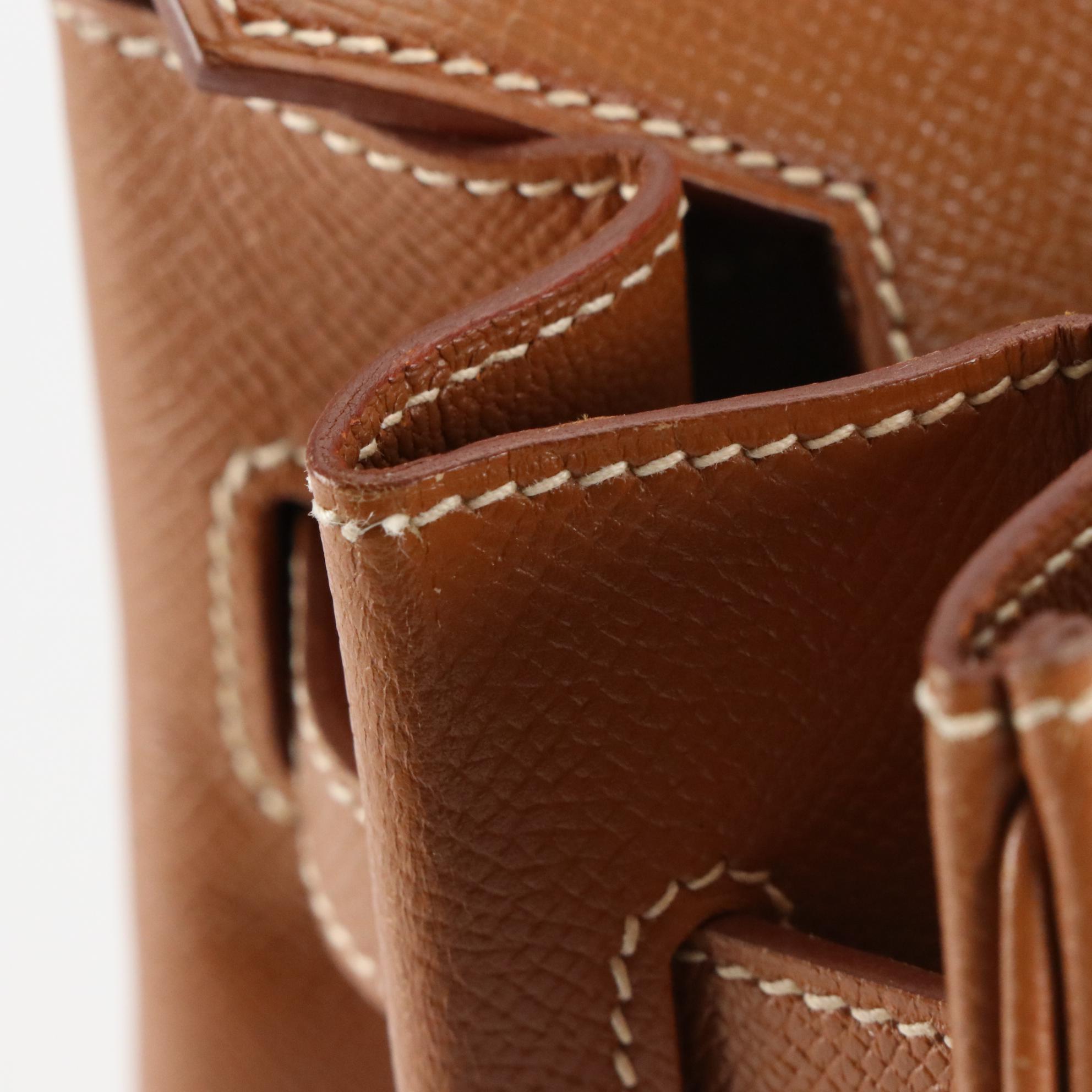 Hermès Birkin 35 Satchel in Veau Grain Lisse Leather