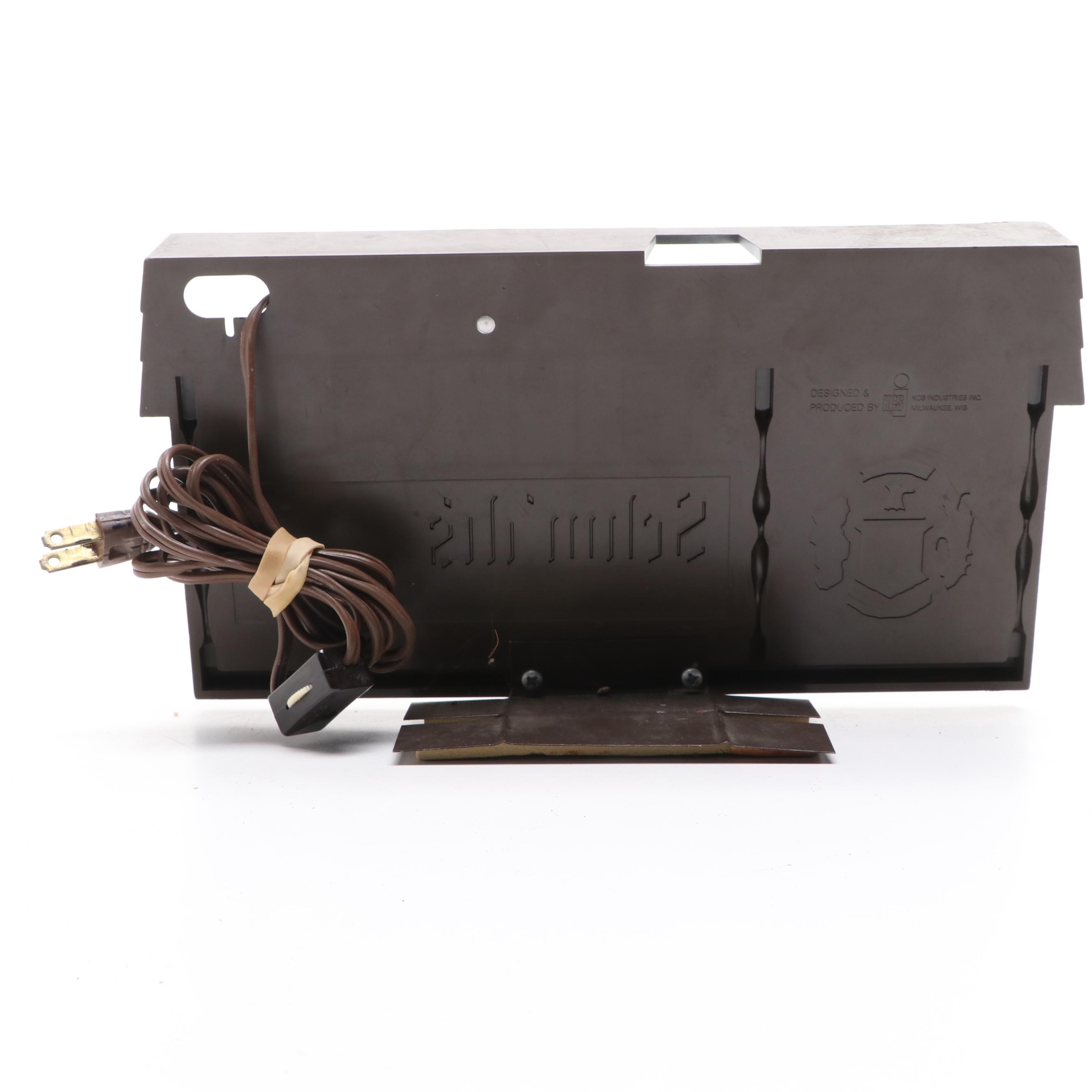 Schmidt's Beer Illuminated Advertising Sign, 1970s