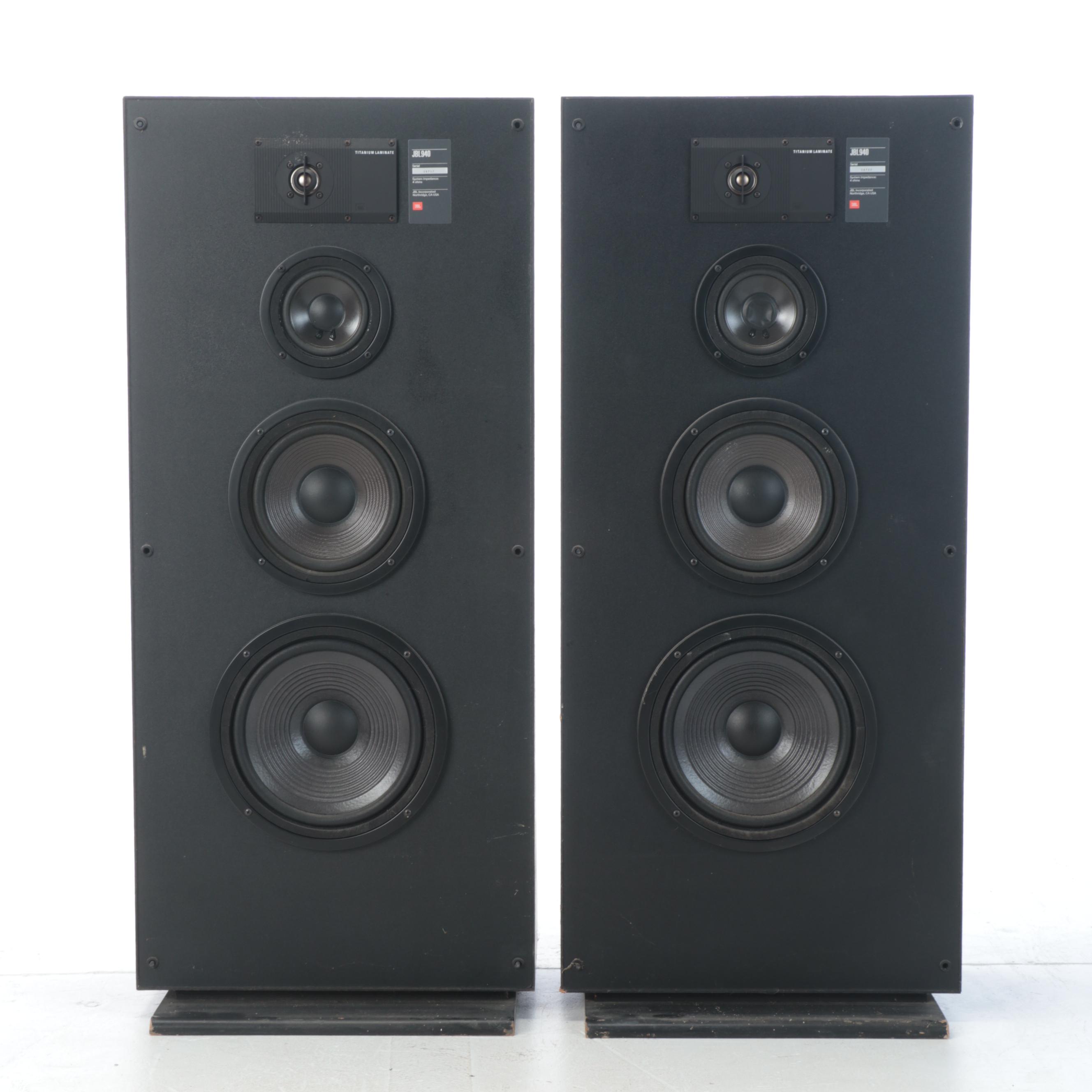 Pair of JBL 940 Floor Standing Loudspeakers