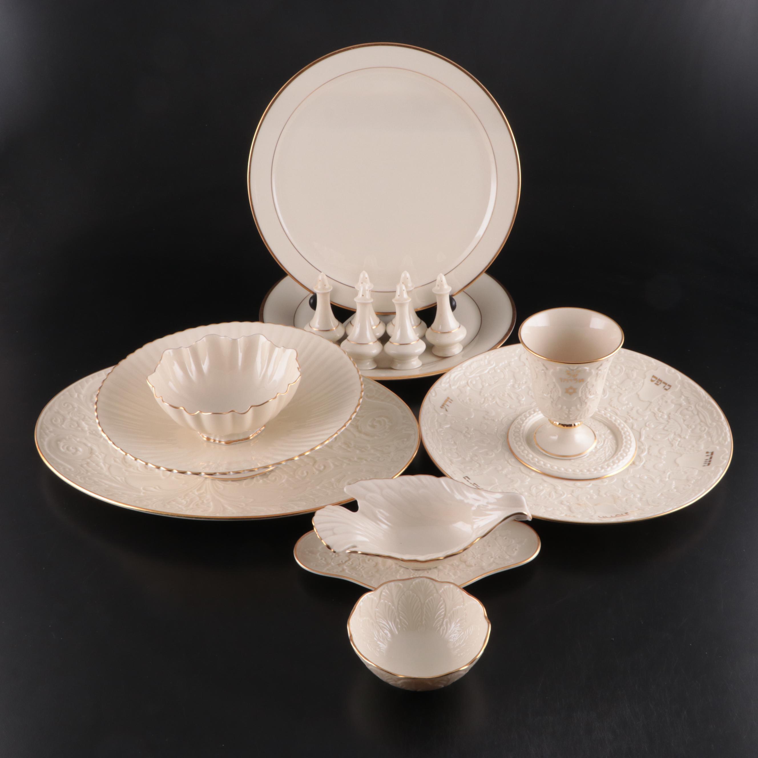 Lenox Dubarry Collection and Other Lenox Tableware, Seder Plate and Elijah's Cup