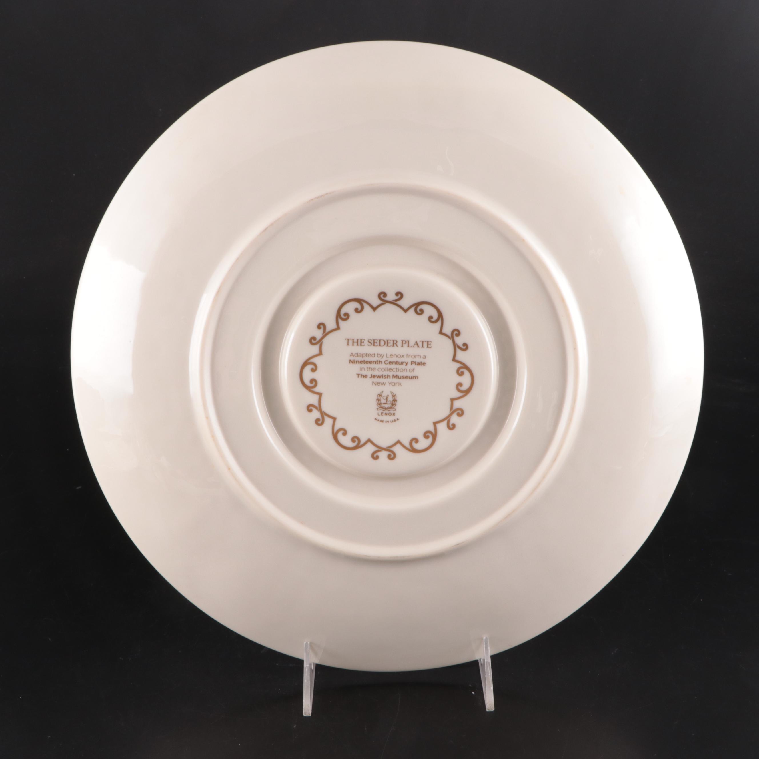 Lenox Dubarry Collection and Other Lenox Tableware, Seder Plate and Elijah's Cup