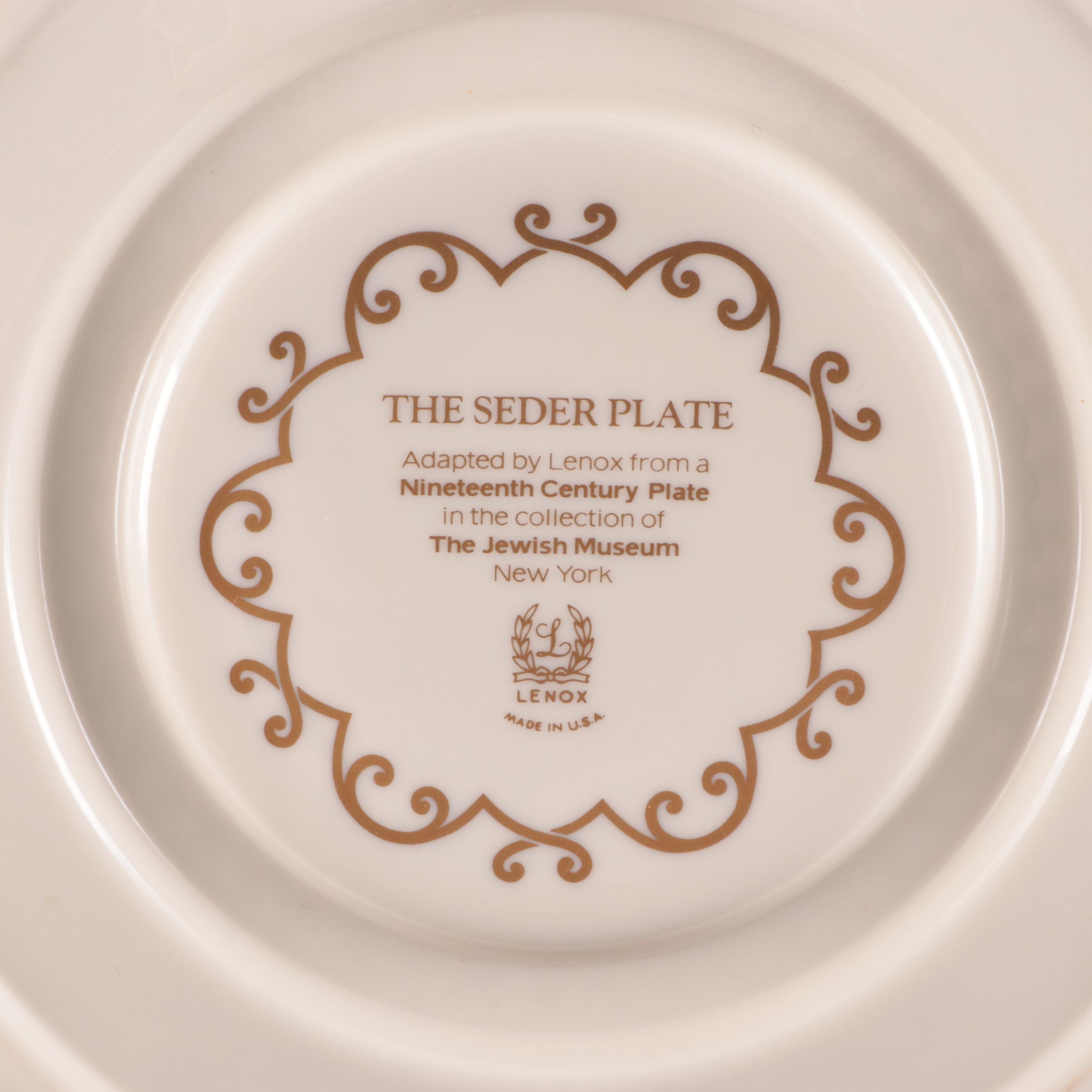 Lenox Dubarry Collection and Other Lenox Tableware, Seder Plate and Elijah's Cup