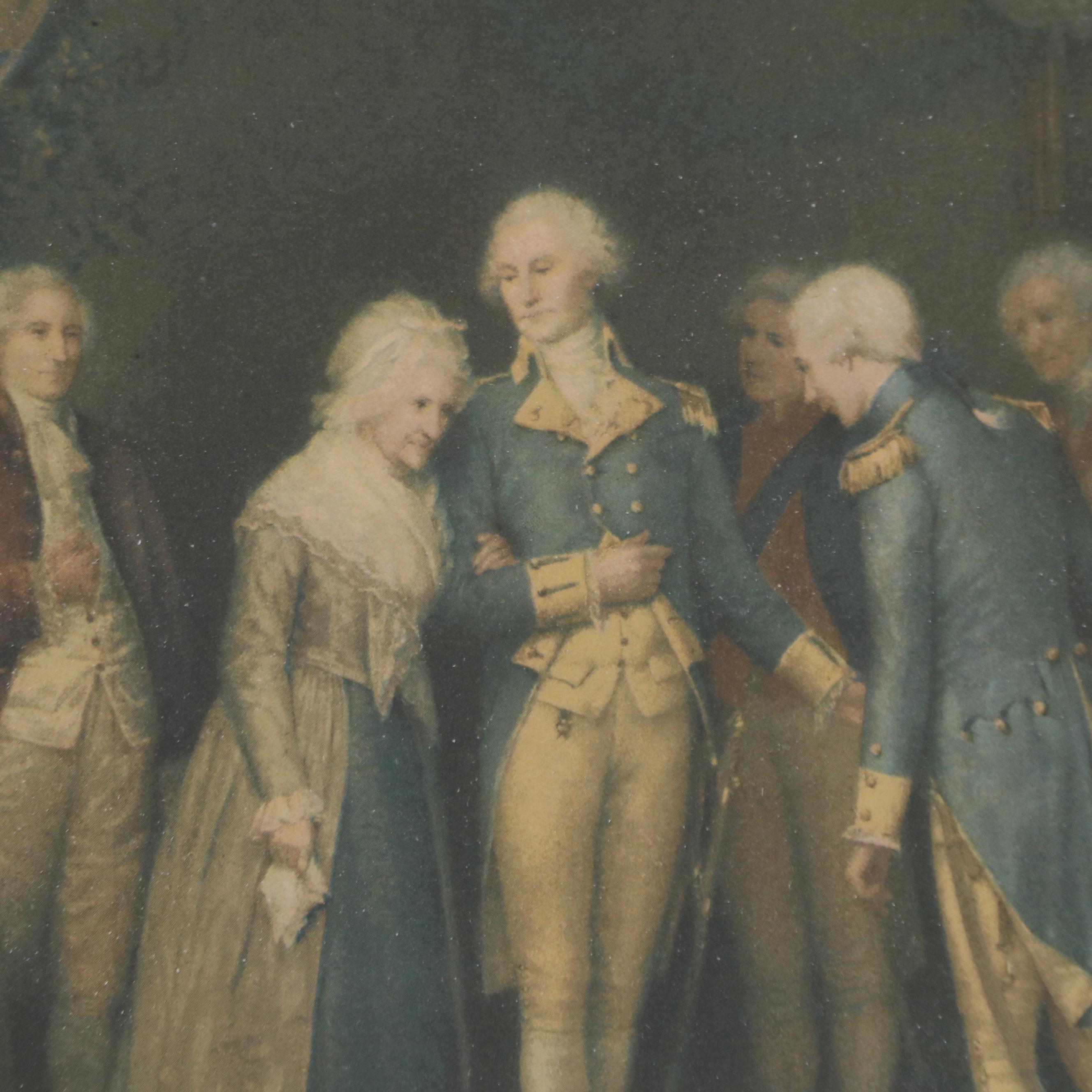 Hand-Colored Lithograph "Declaration of Independence July 4th 1776," More