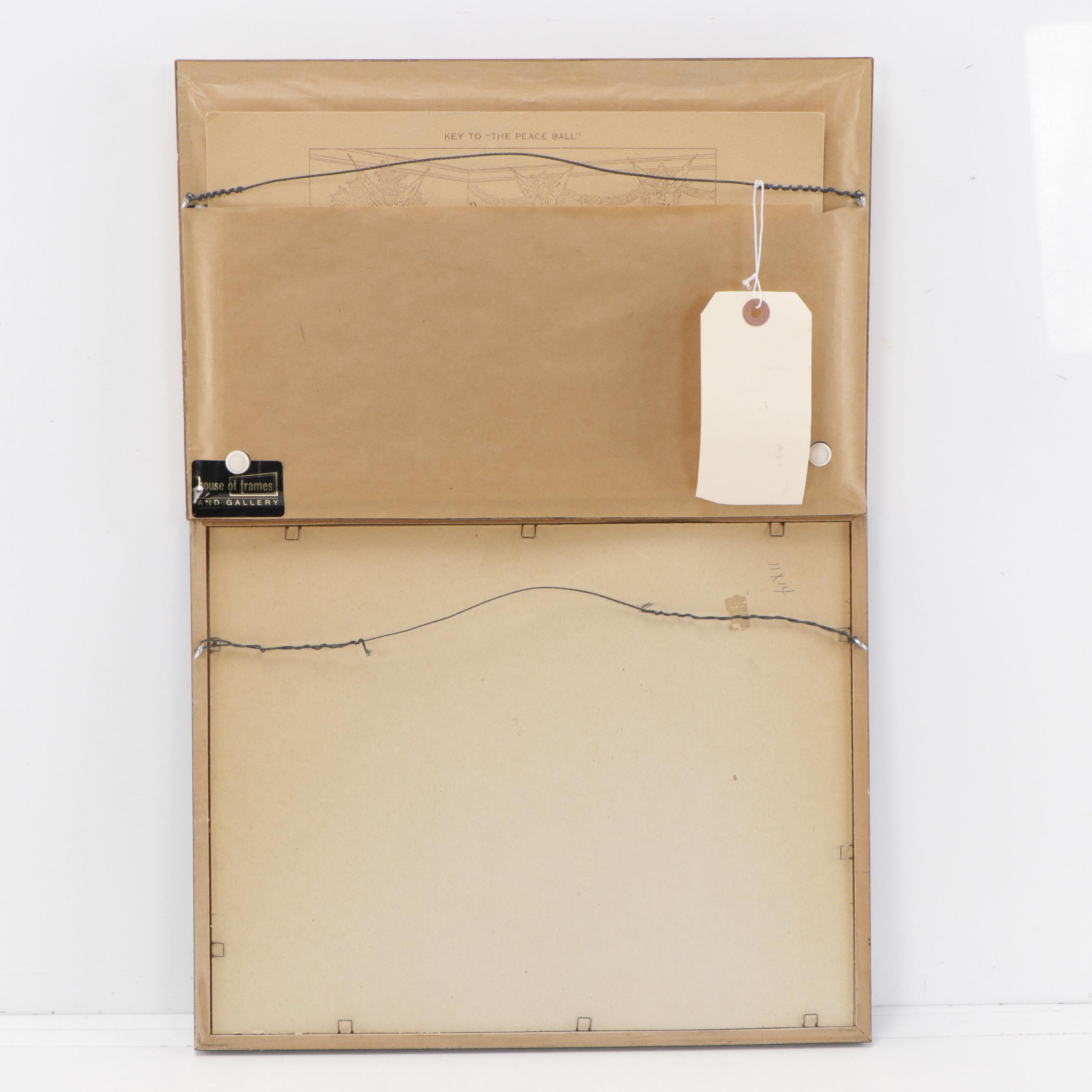 Hand-Colored Lithograph "Declaration of Independence July 4th 1776," More