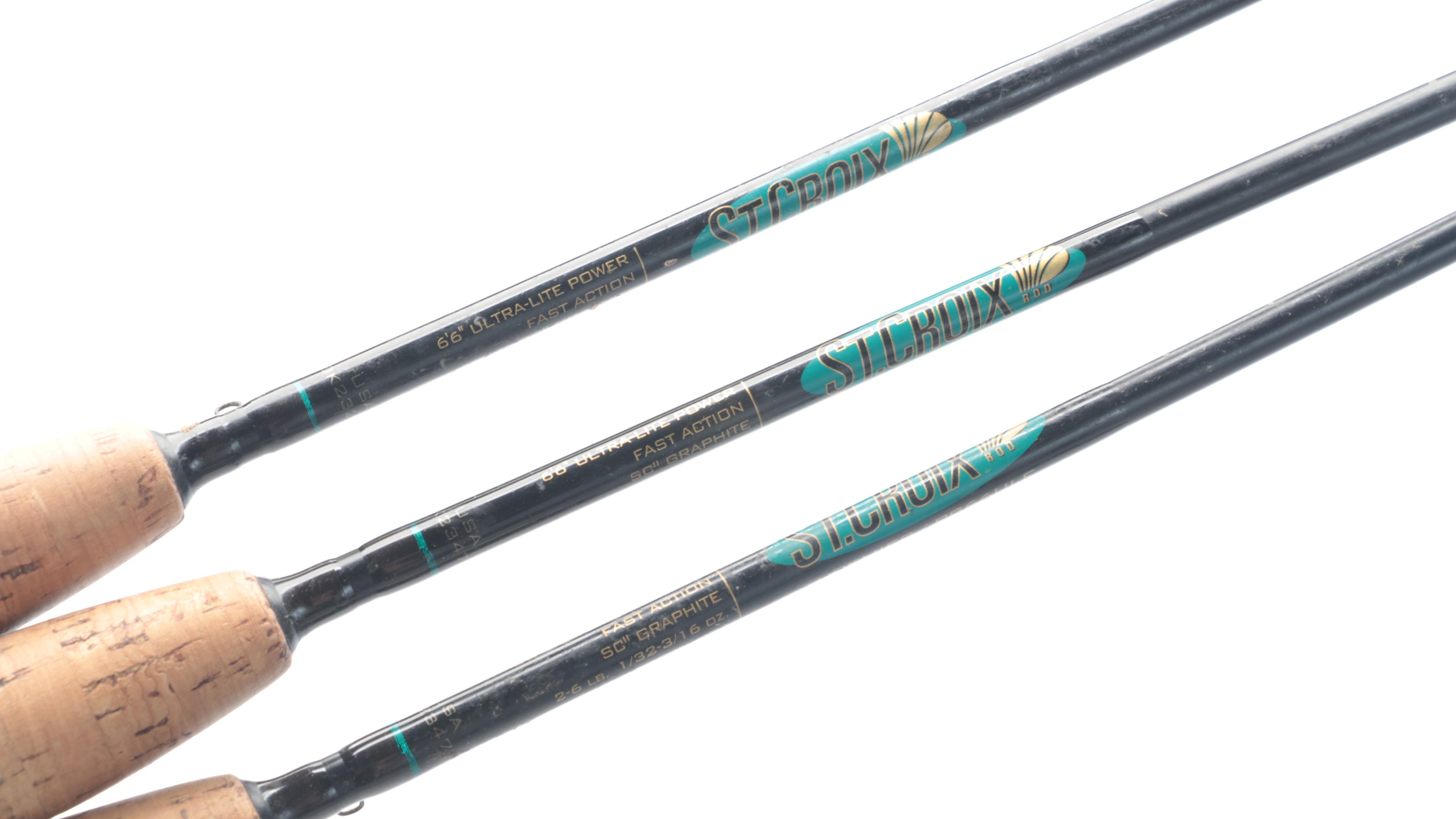 Abu Garcia Graphite Fishing Rod with St. Croix Graphite Fishing Rod and More