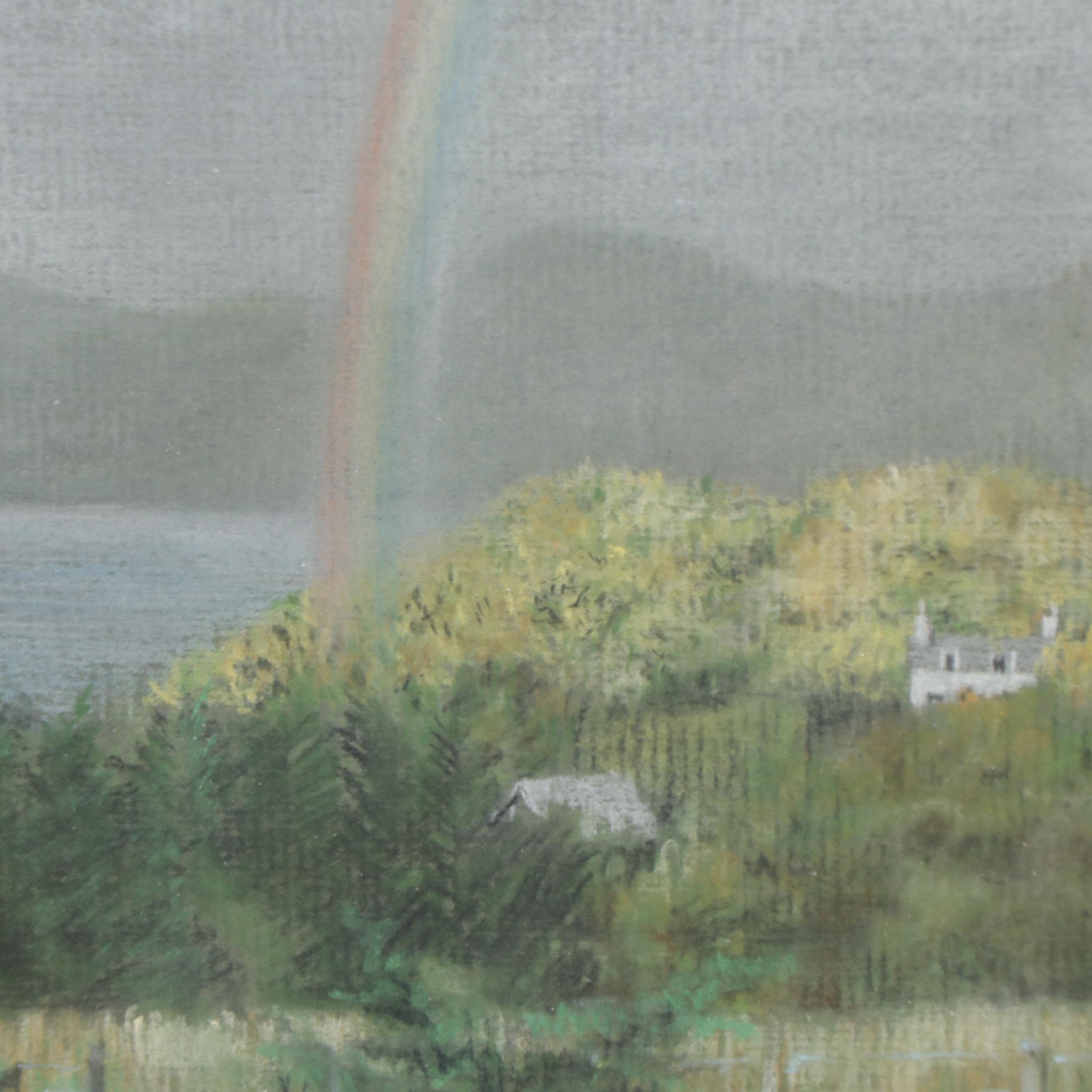 Rona Hyslop Colored Pencil Drawing "Rainbow - Leac-na-Saide"