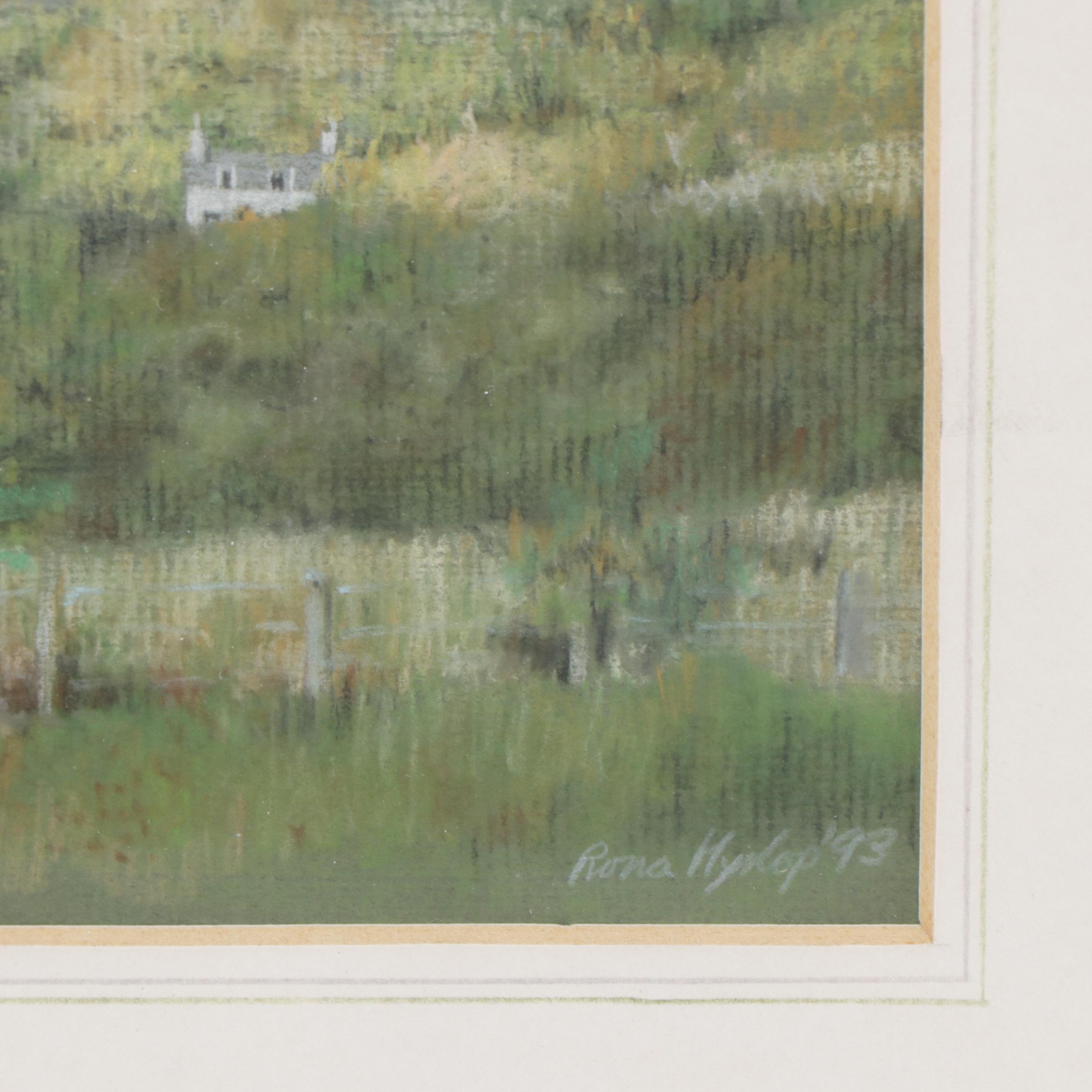 Rona Hyslop Colored Pencil Drawing "Rainbow - Leac-na-Saide"