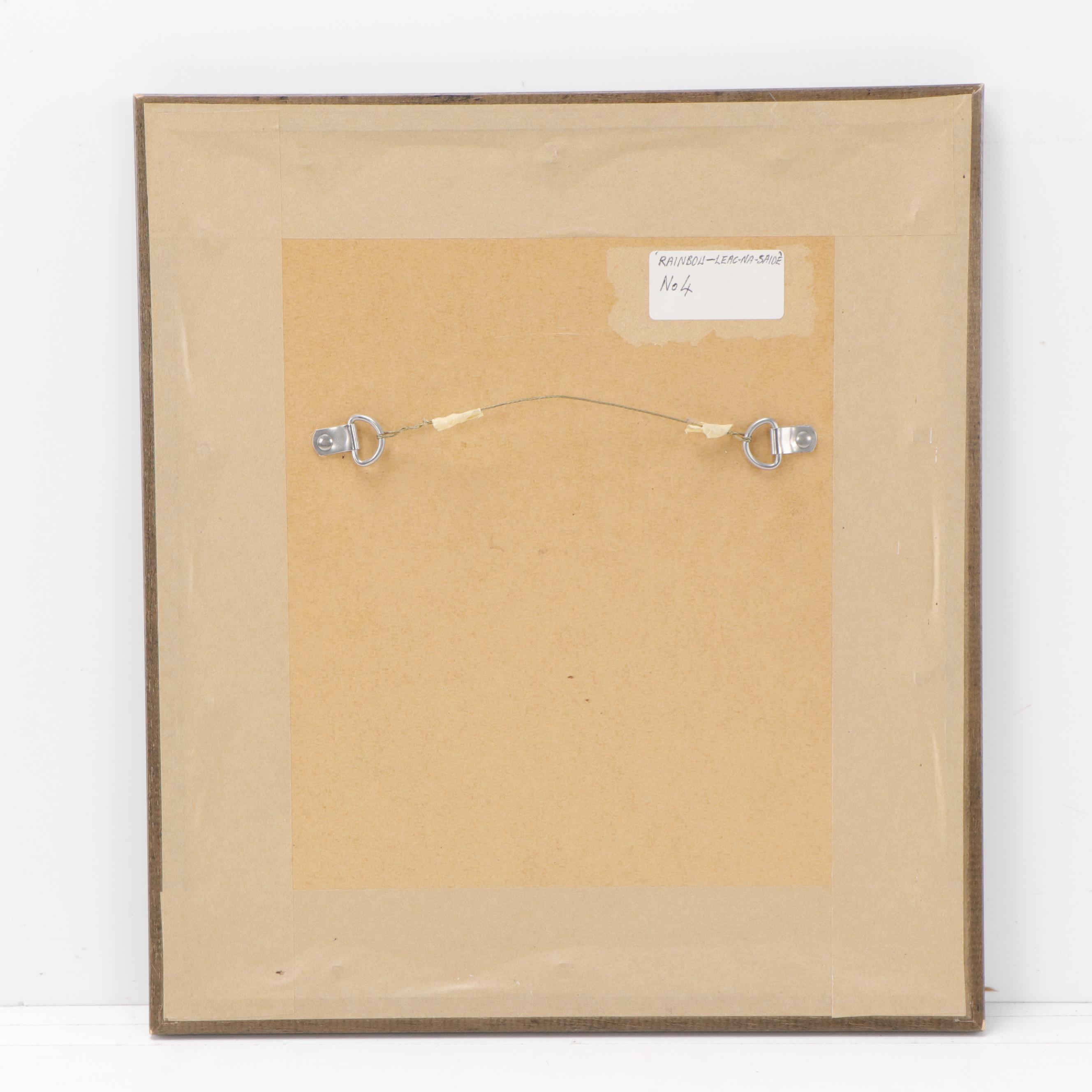 Rona Hyslop Colored Pencil Drawing "Rainbow - Leac-na-Saide"