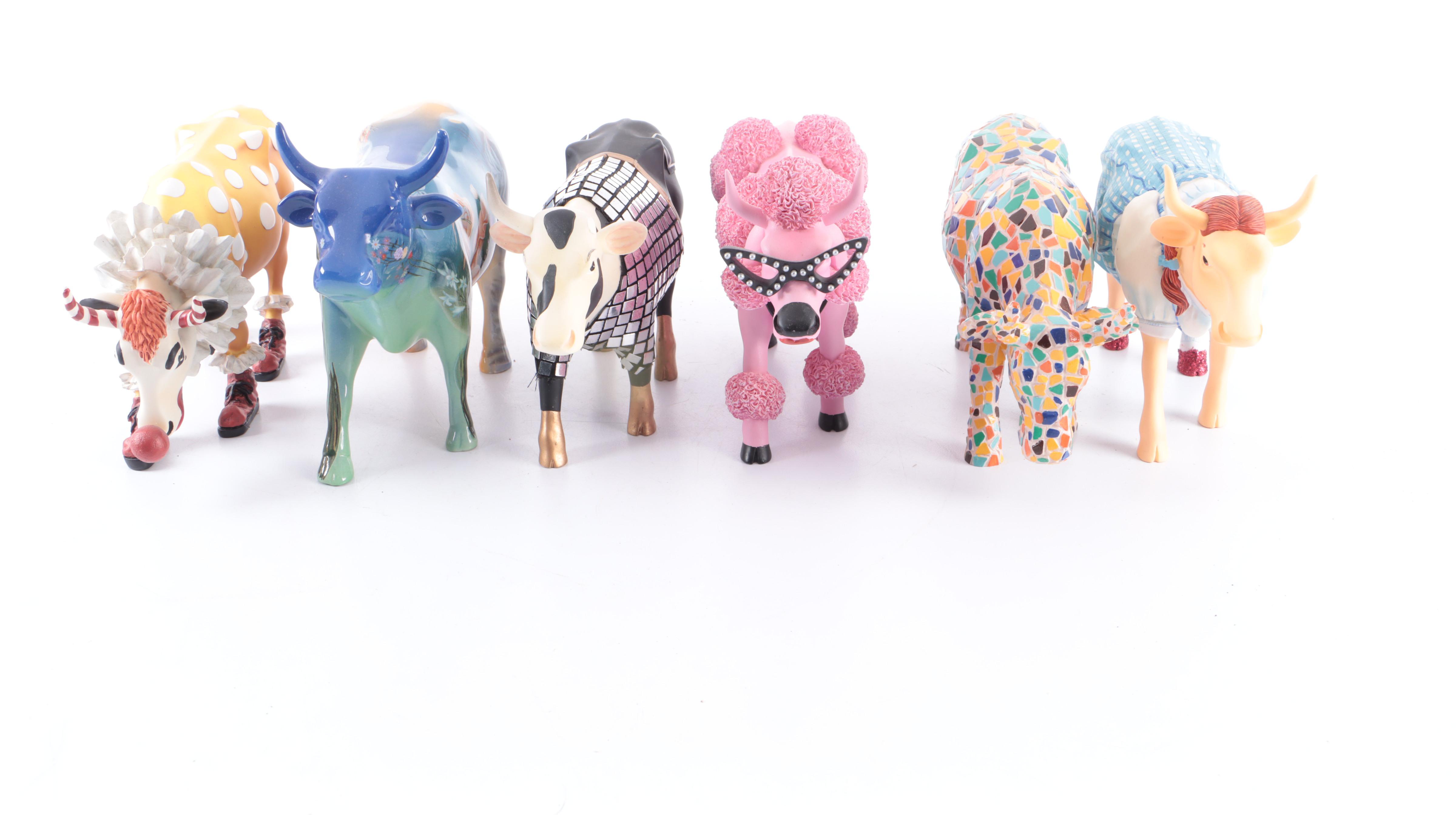Cowparade "Dorothy Cow", "Disco Cow" and More Cow Figurines