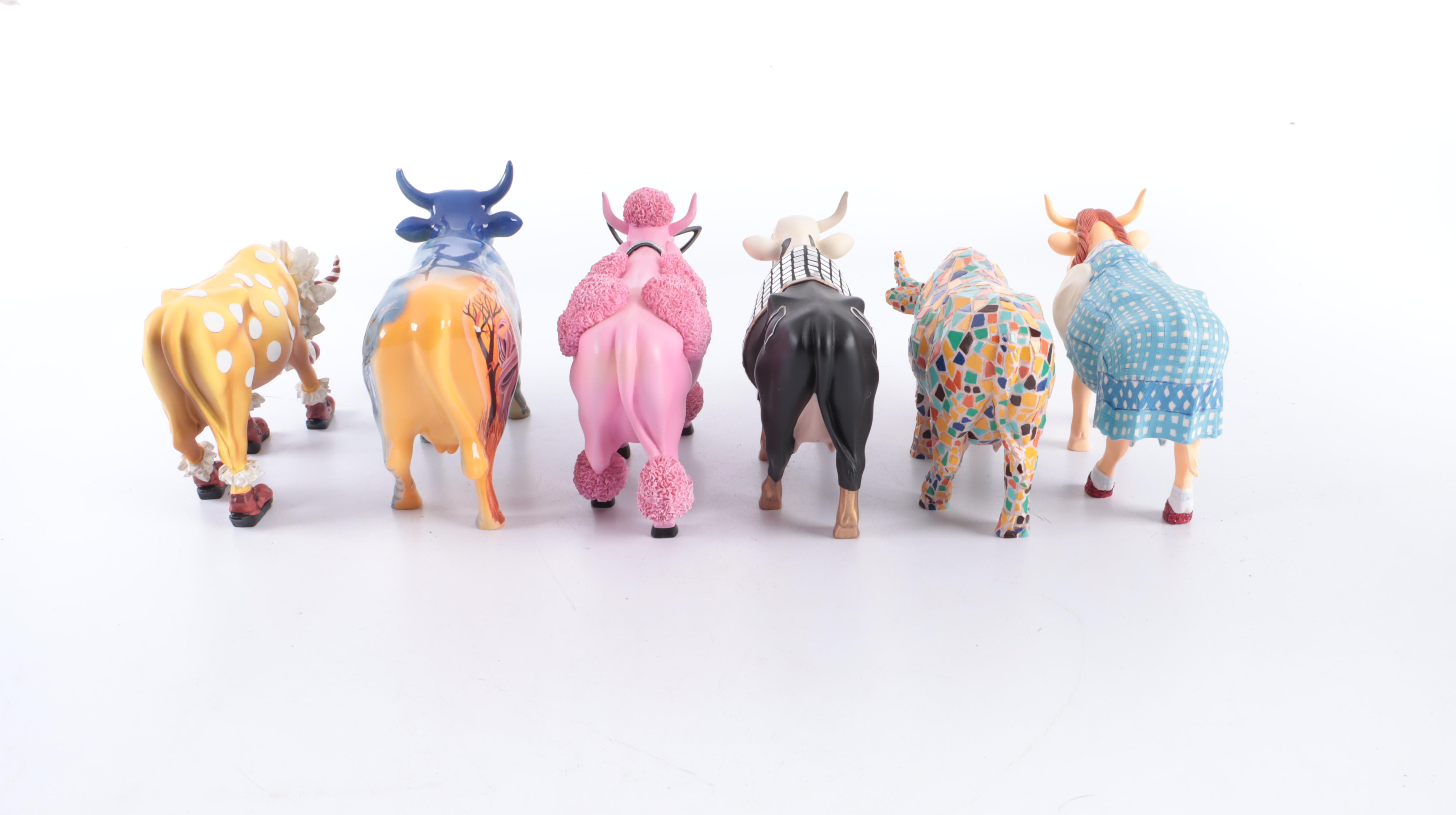 Cowparade "Dorothy Cow", "Disco Cow" and More Cow Figurines