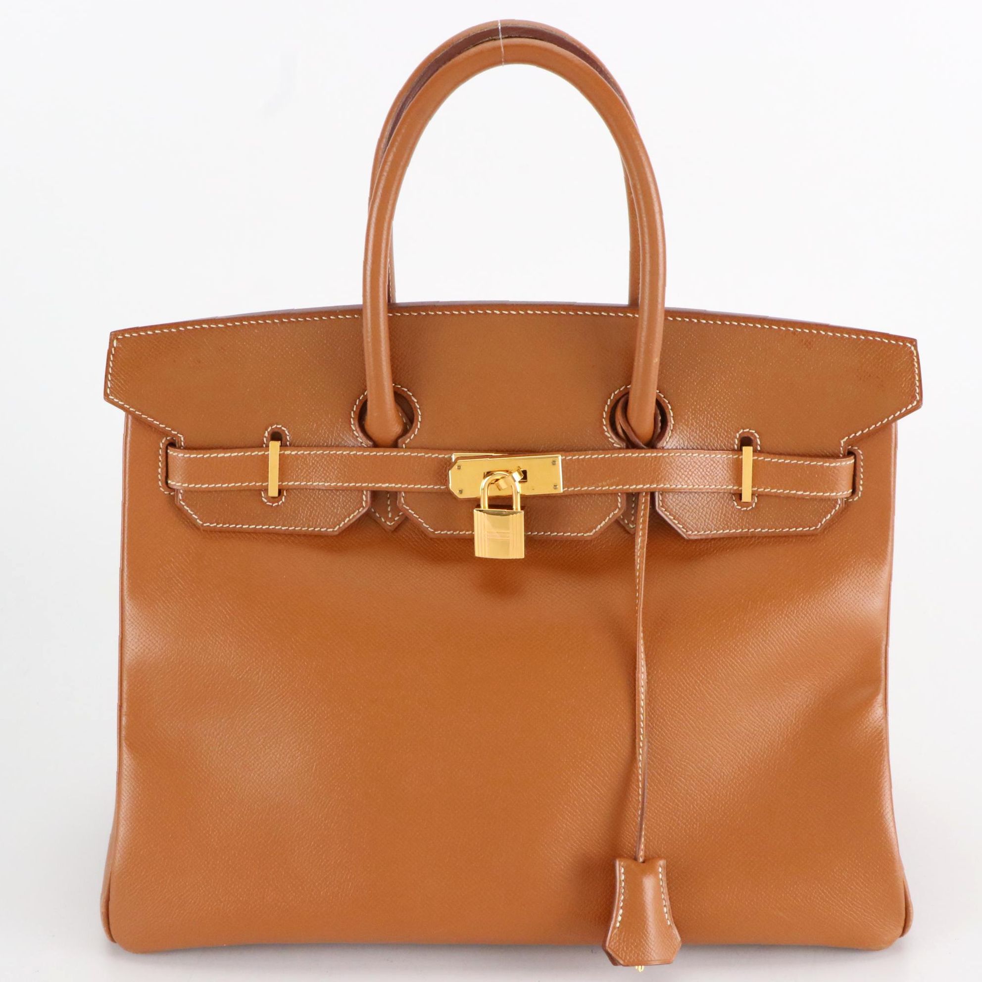 Hermès Birkin 35 Satchel in Veau Grain Lisse Leather