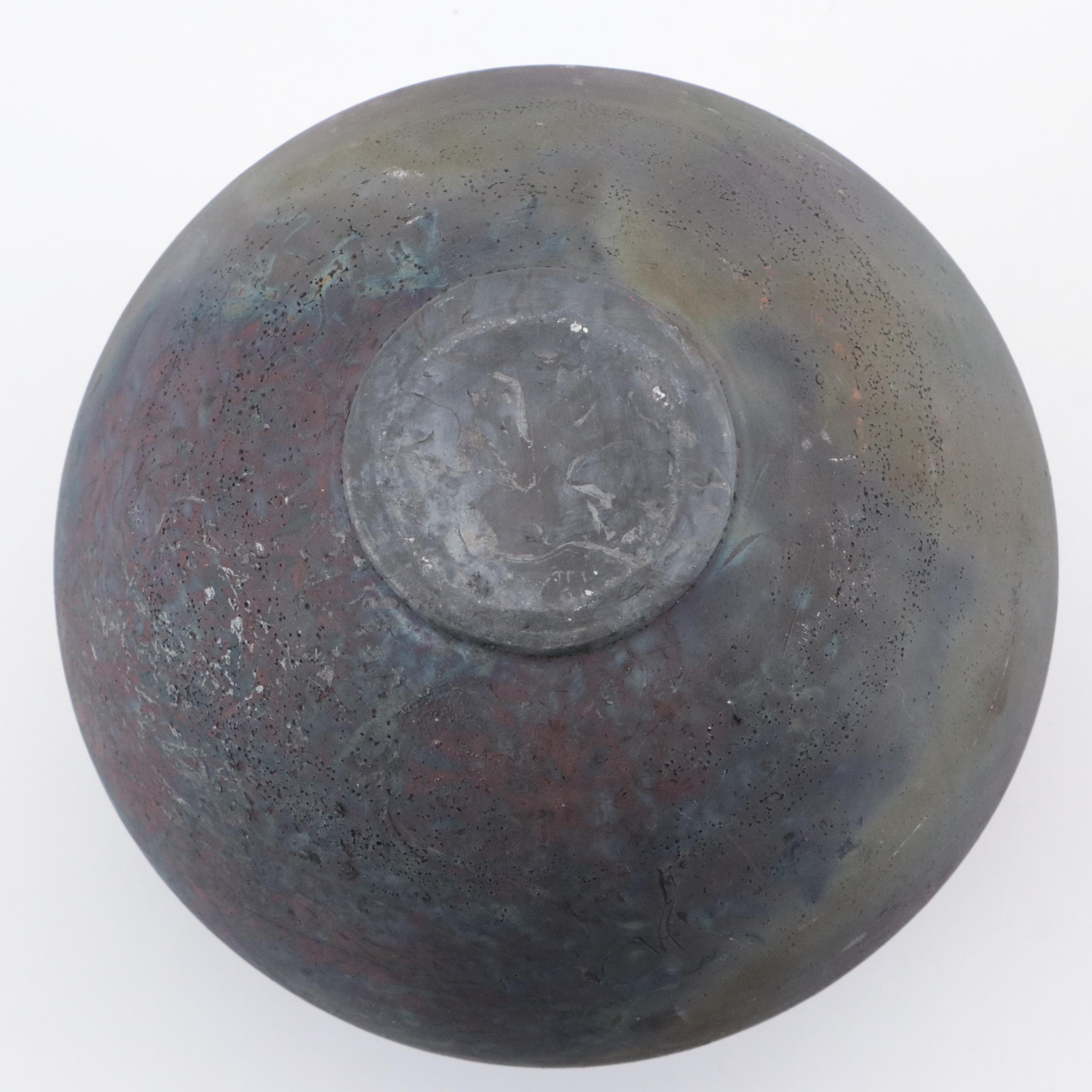 Raku Studio Pottery Vessel