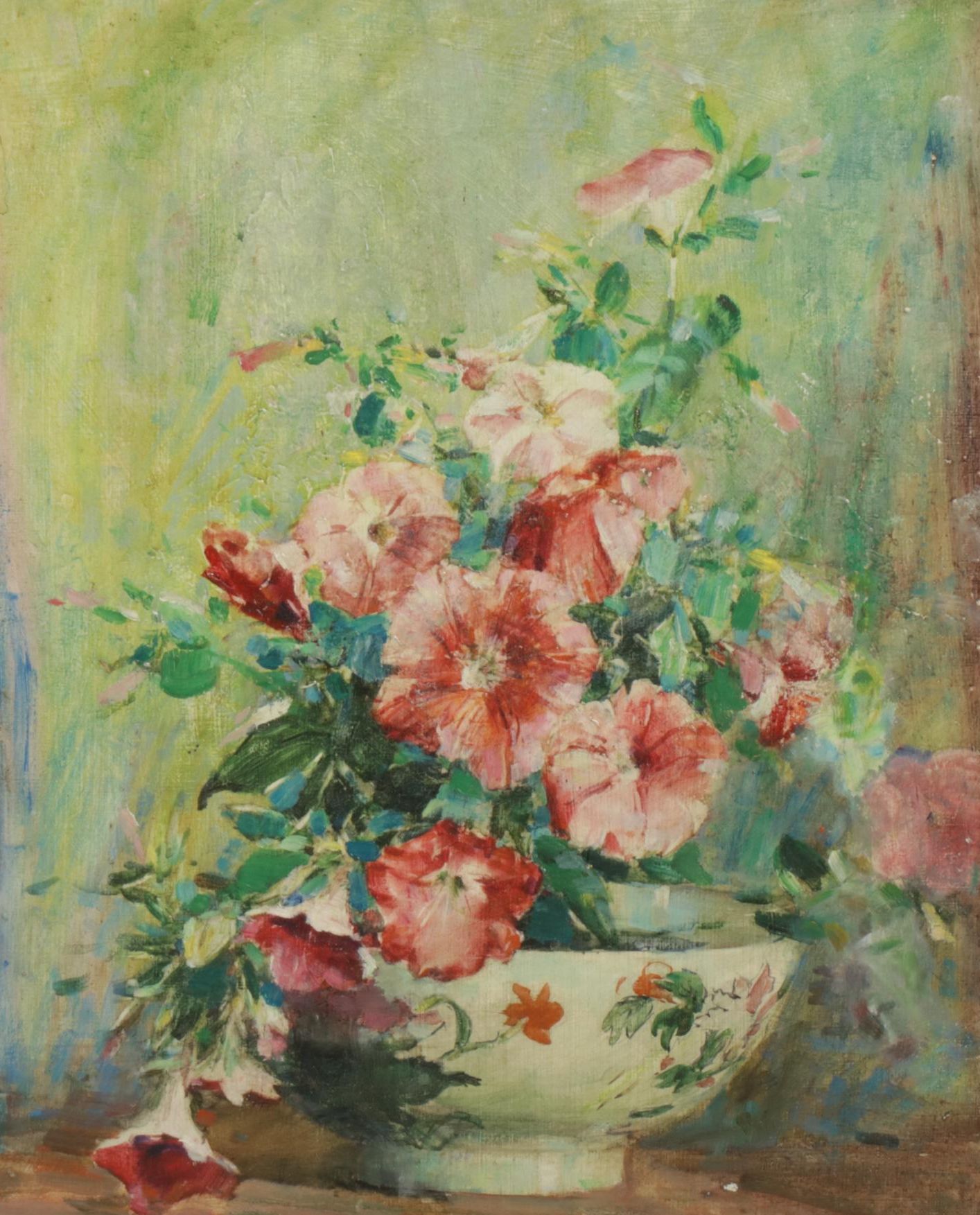 Anna S. Fisher Floral Still Life Oil Painting