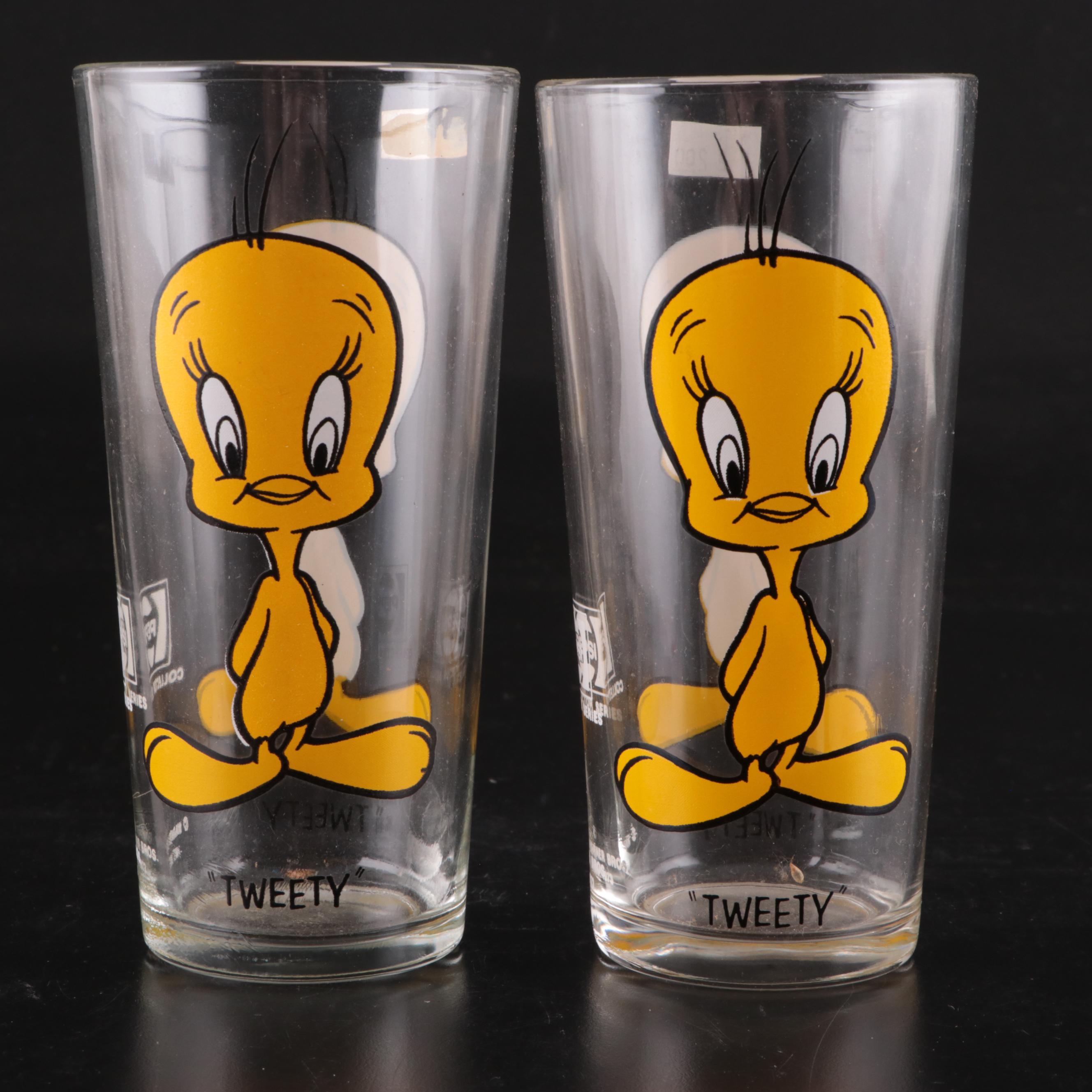 Pepsi Looney Tunes Glass Tumblers, 1973