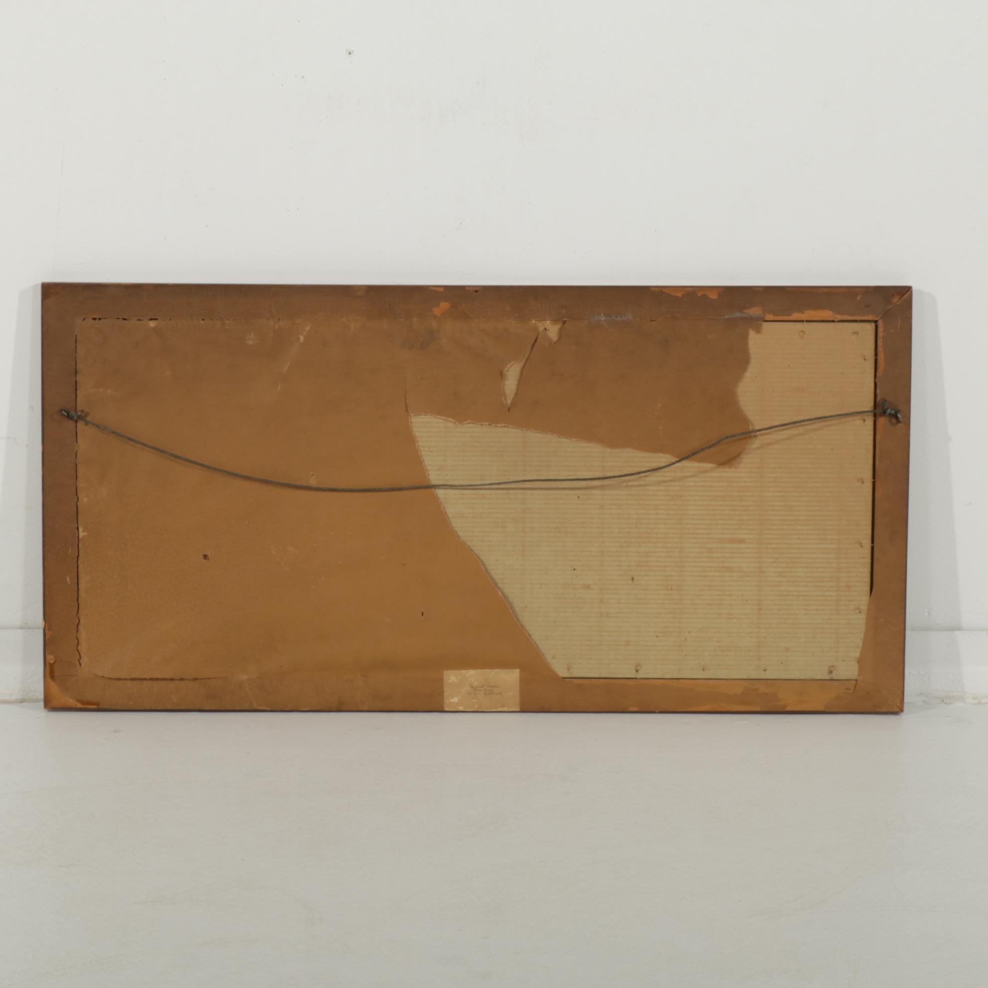 Albert Glatthaar Landscape Pastel Drawing "Moon Night," Early 20th Century