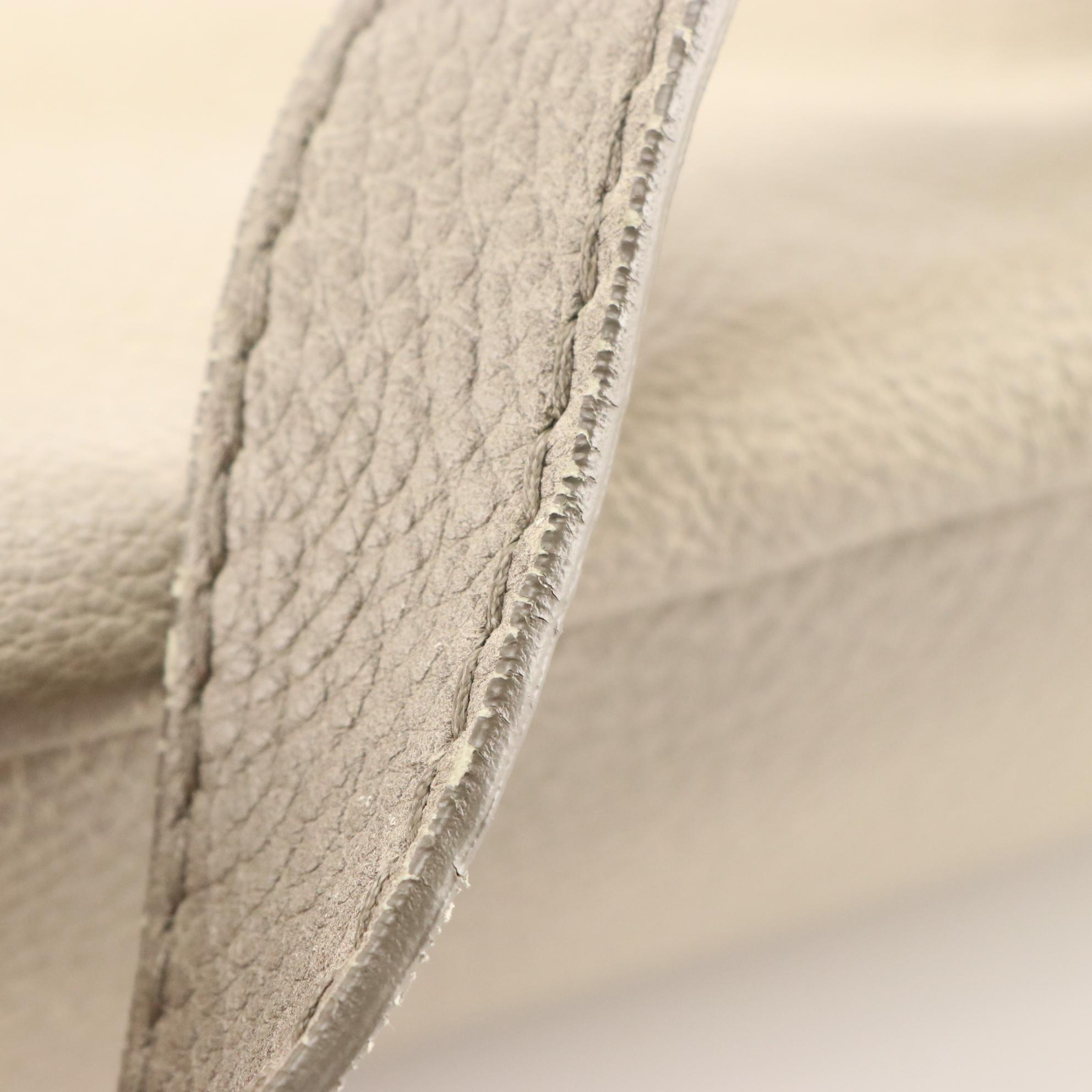 Prada Frame Two-Way Bag in Ice Gray Verco Deerskin Leather