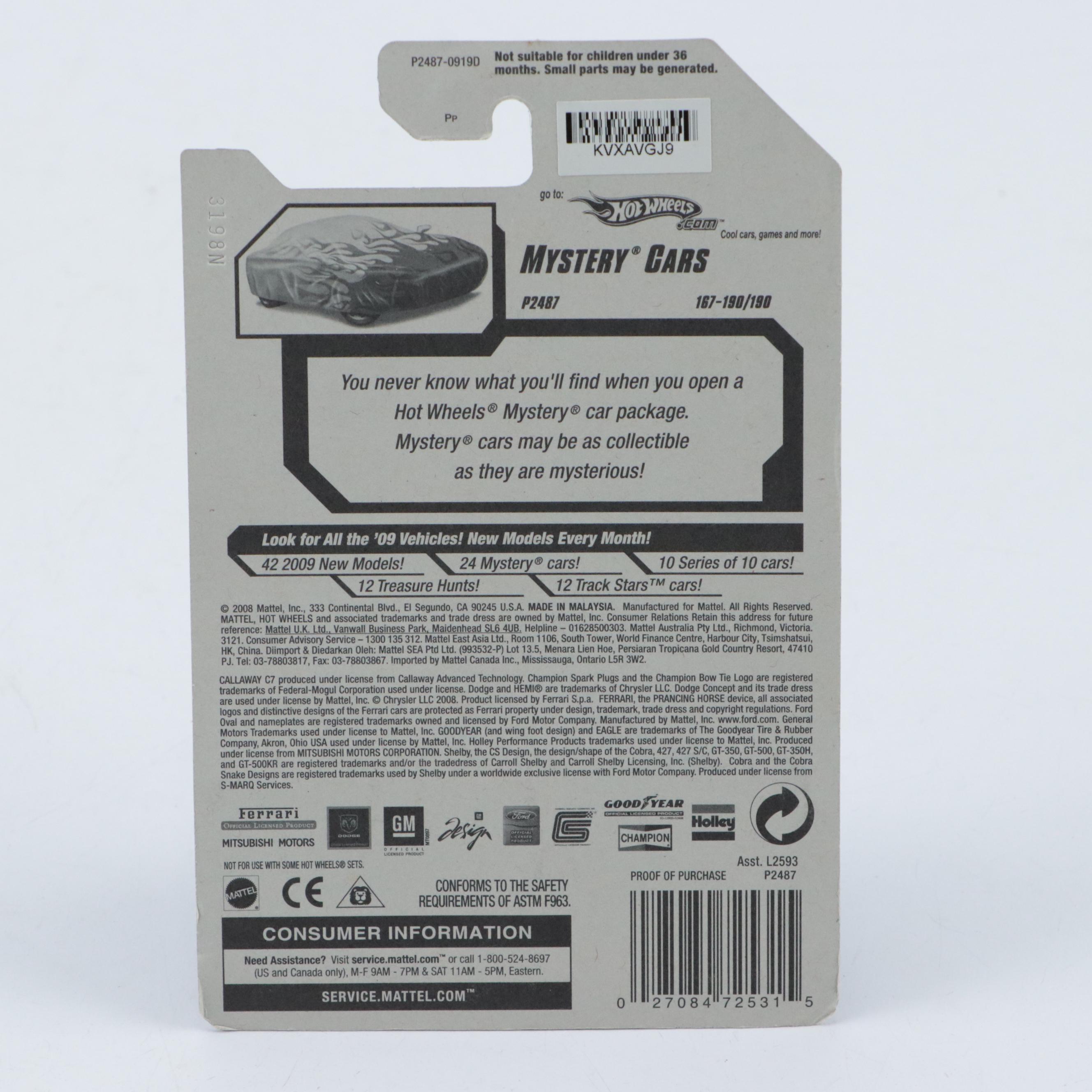 Mattel Hot Wheels Mystery Car Packages