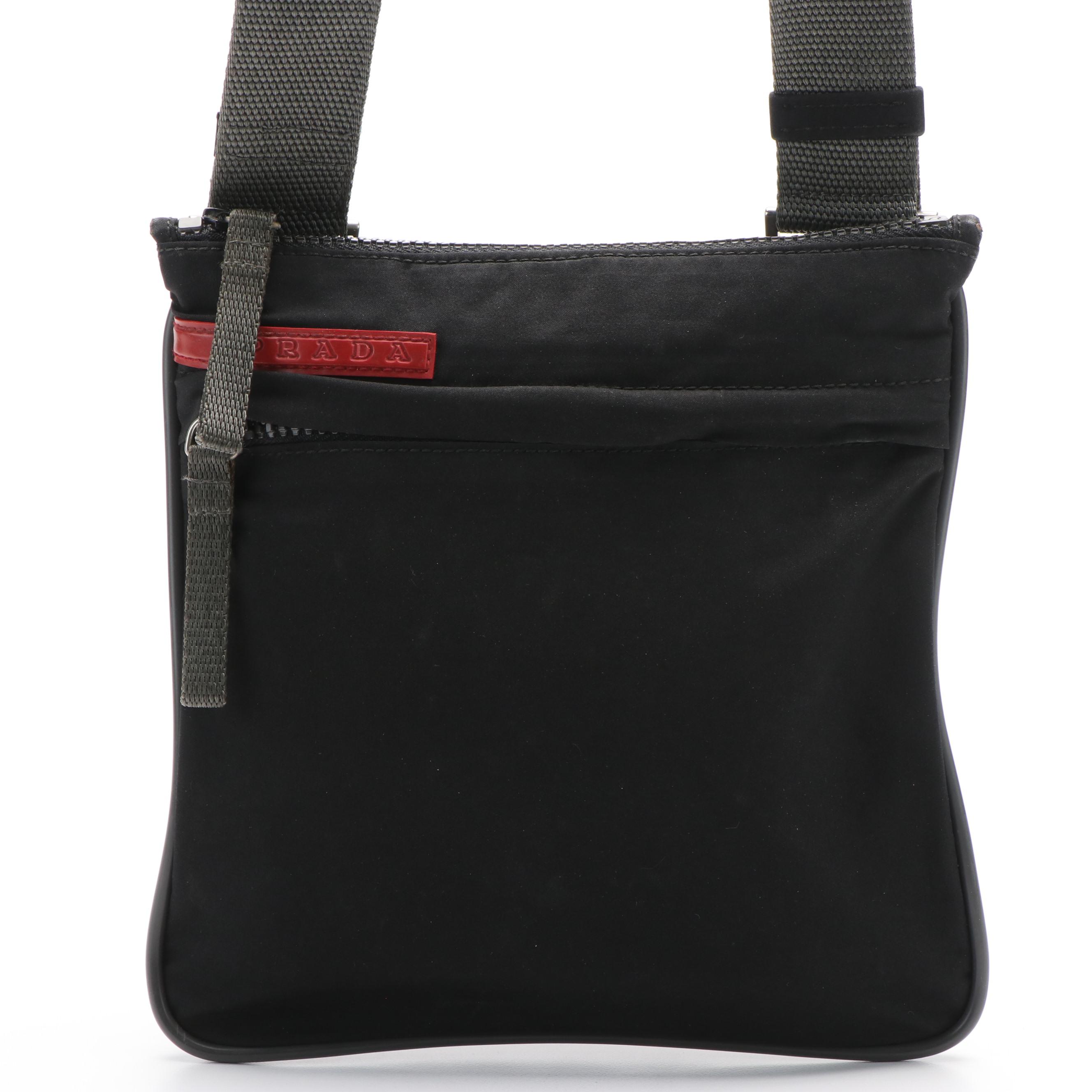 Prada Sport Black Fabric Cross Body Bag EBTH
