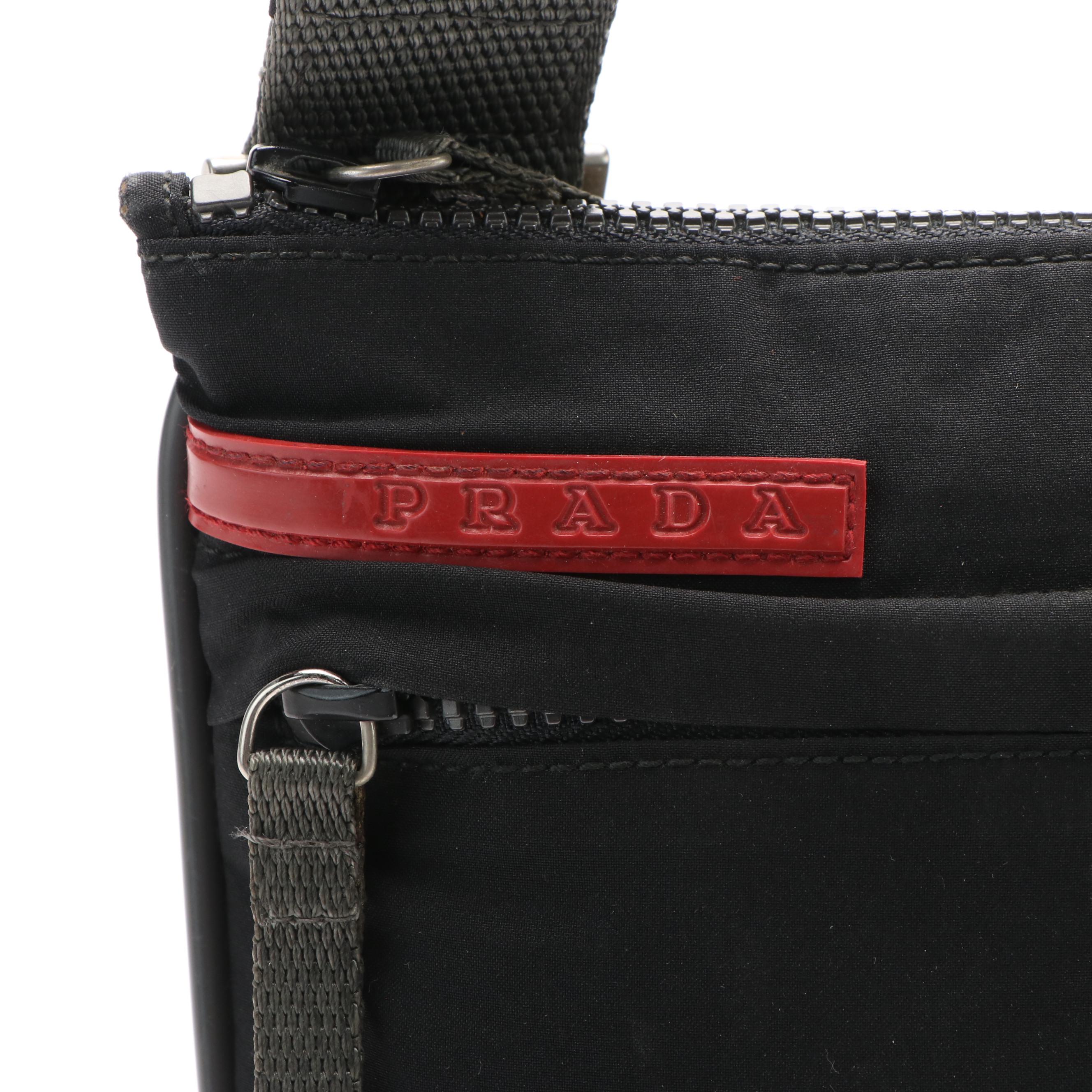 Prada Sport Black Fabric Cross Body Bag EBTH