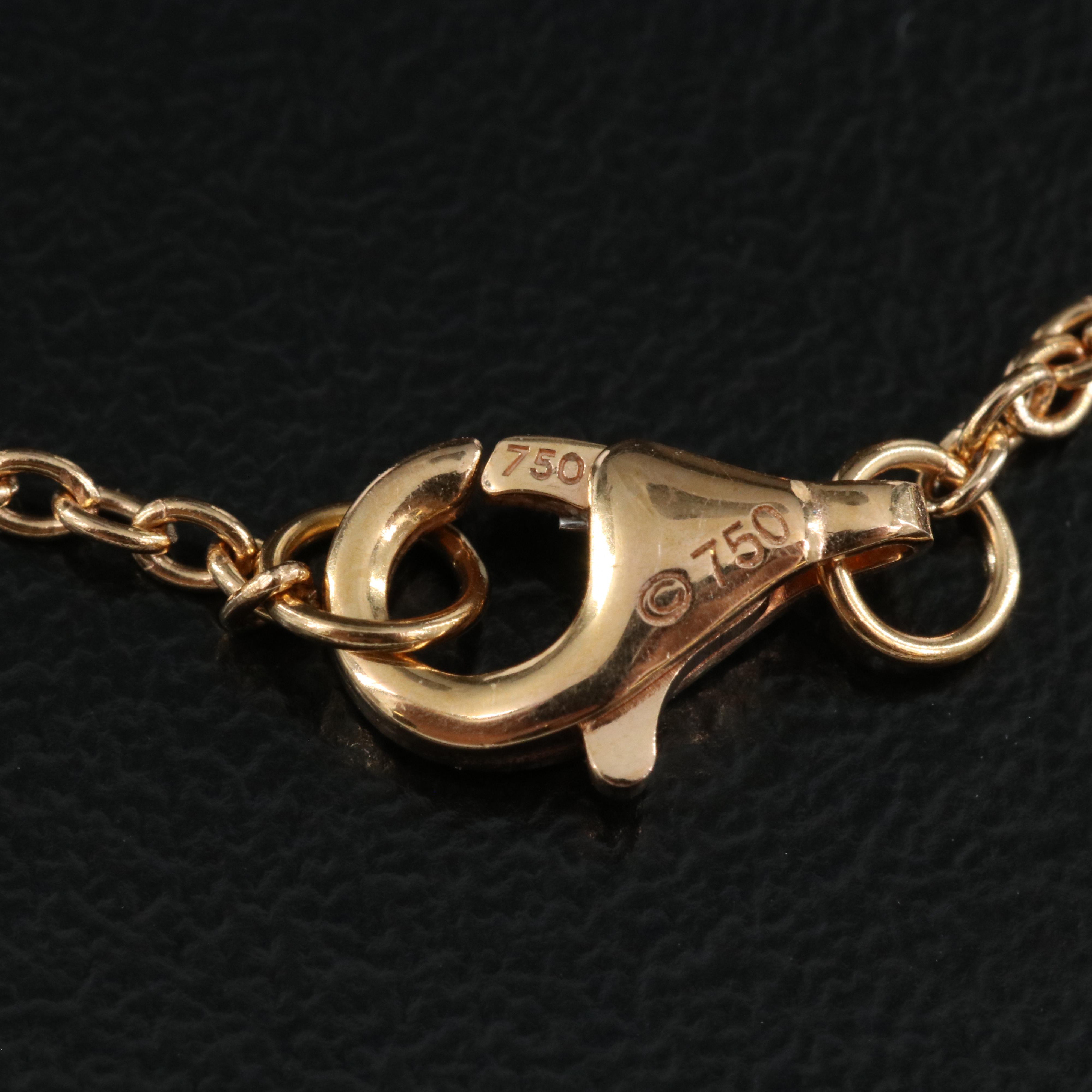 Cartier "LOVE" 18K Rose Gold Interlocking Circles Necklace EBTH