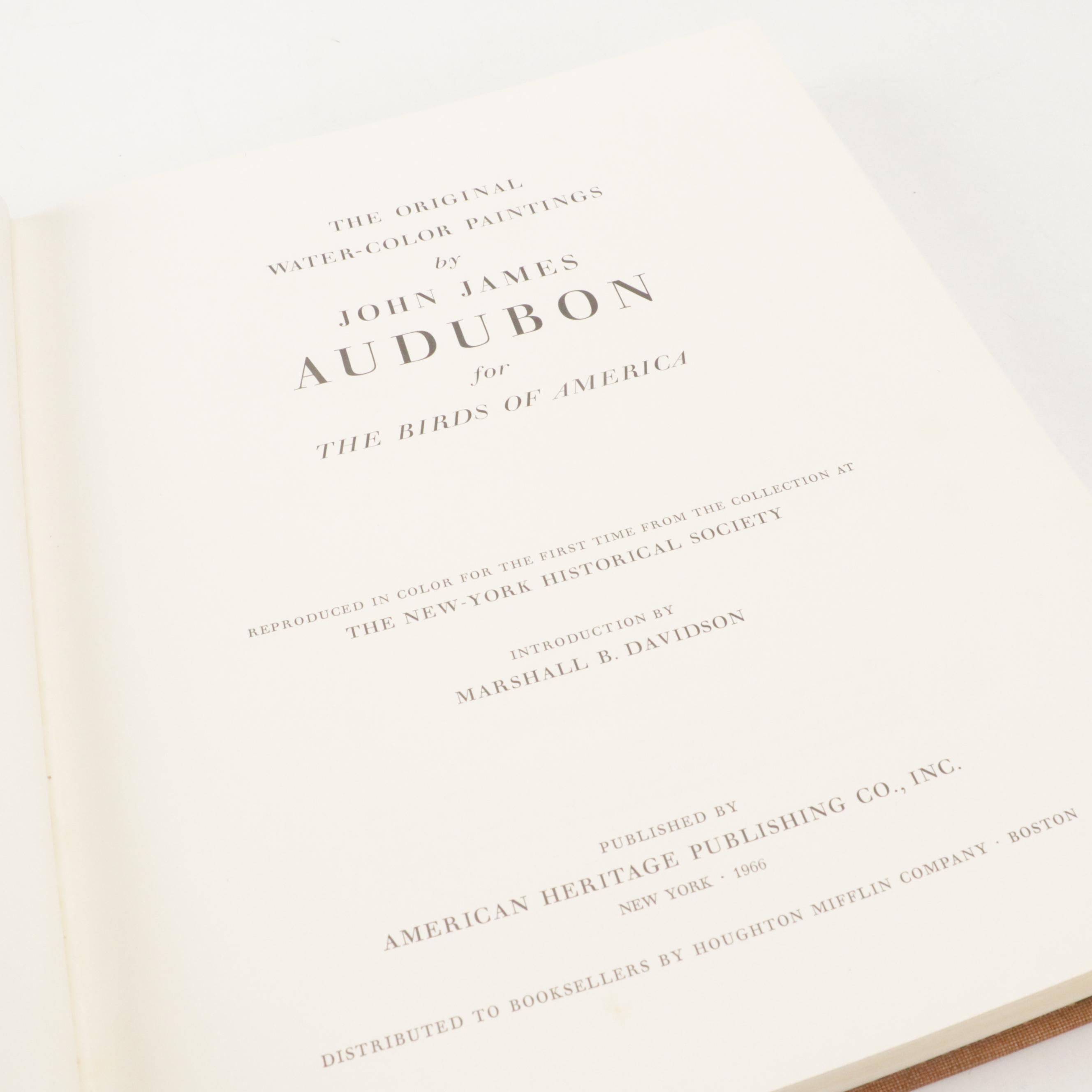 "The Original Water-Color Paintings for The Birds of America" by Audubon, 1966