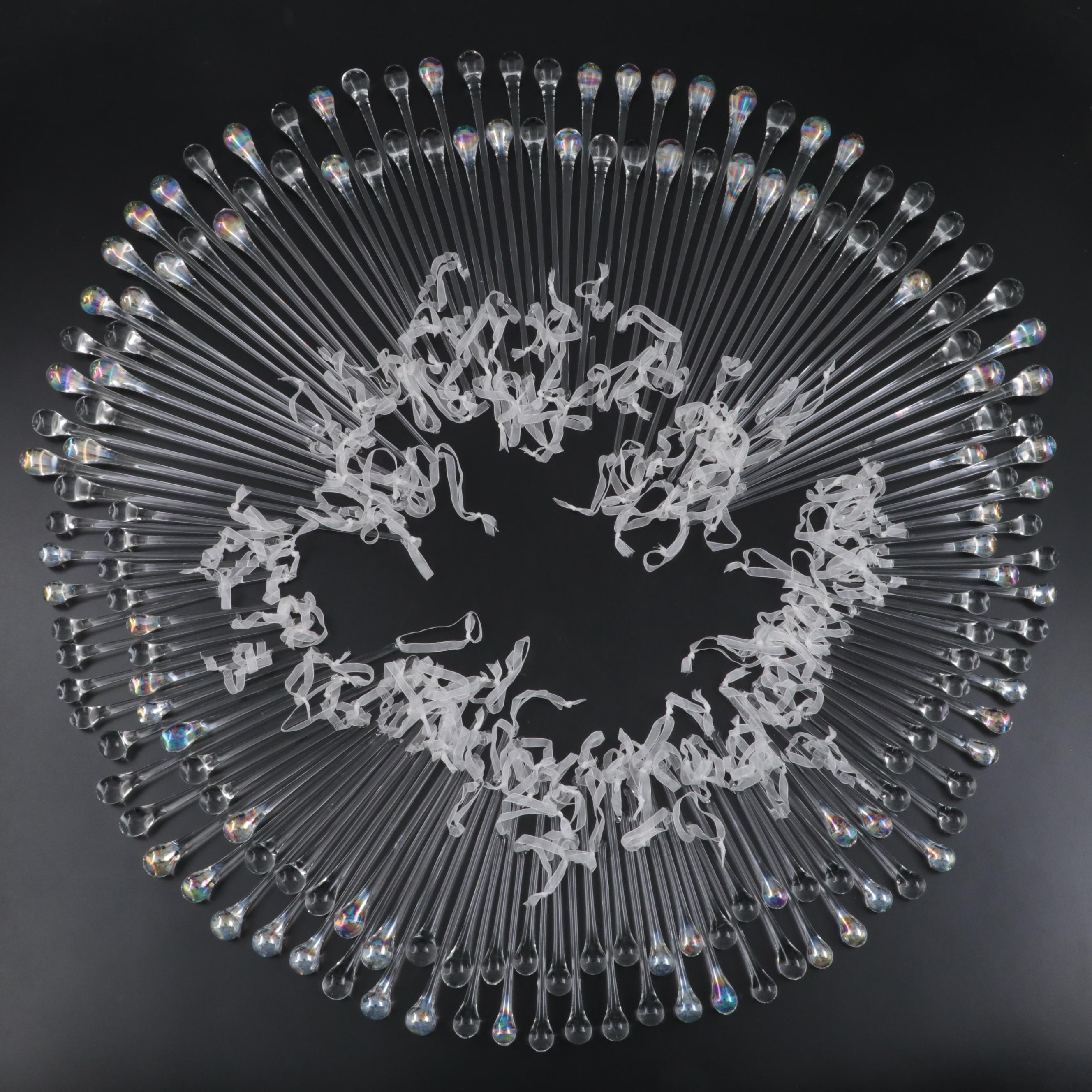 Blown Glass Water Drop Ornaments