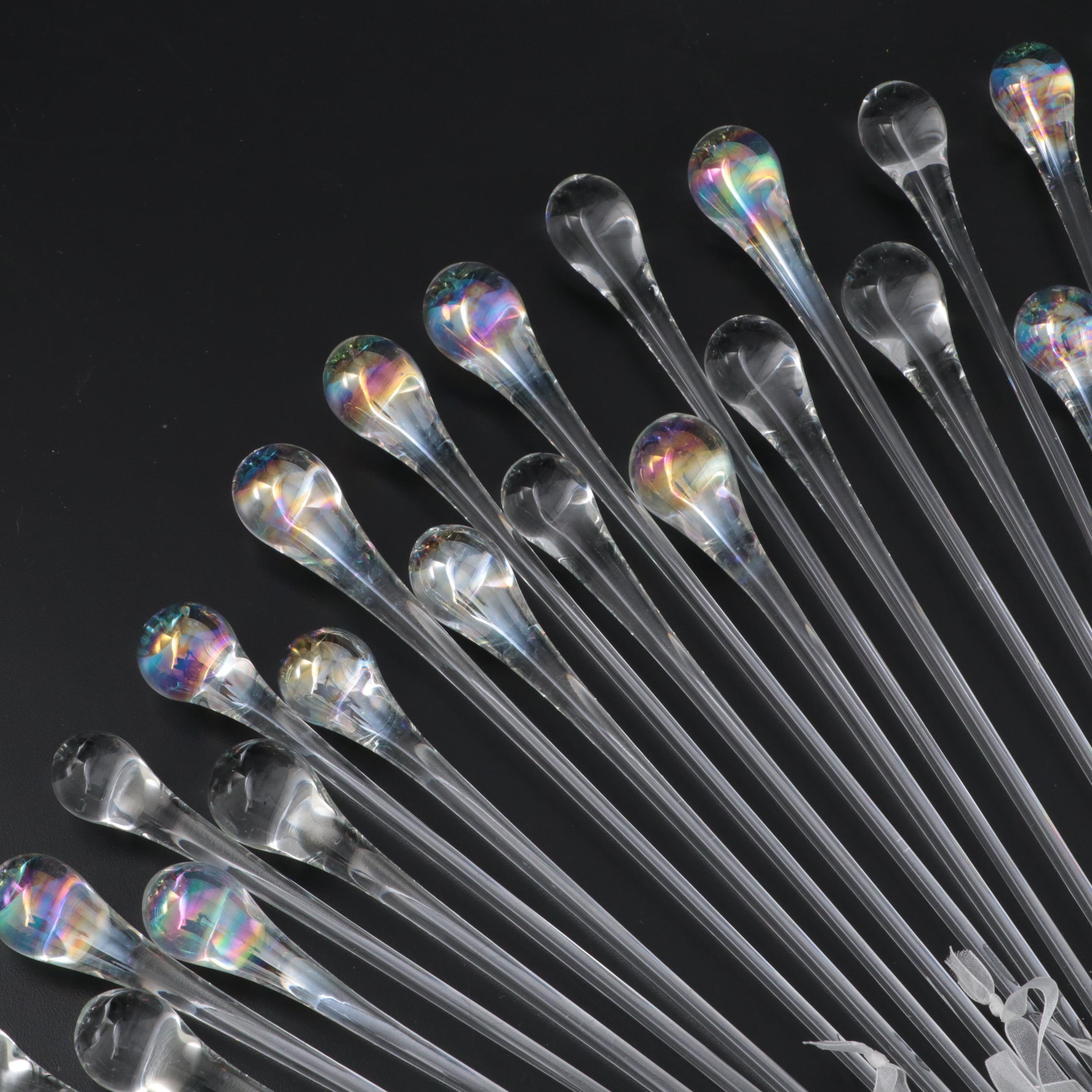 Blown Glass Water Drop Ornaments