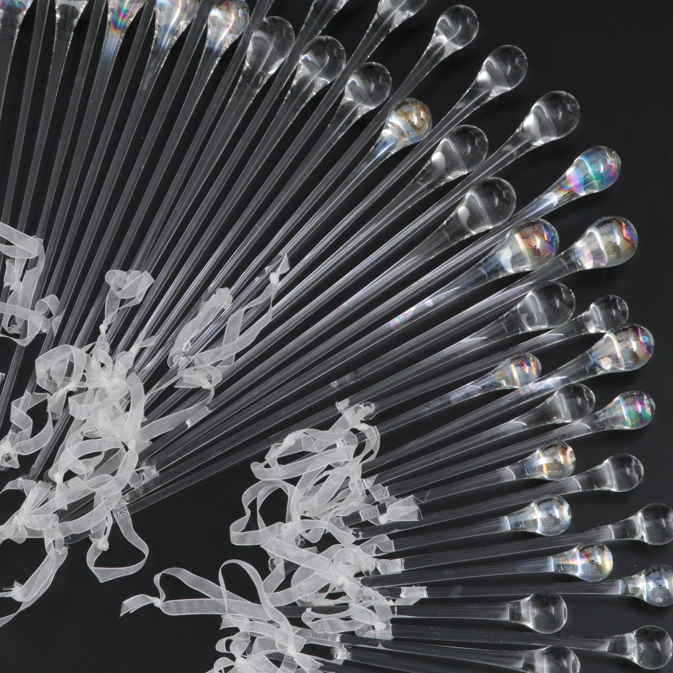 Blown Glass Water Drop Ornaments