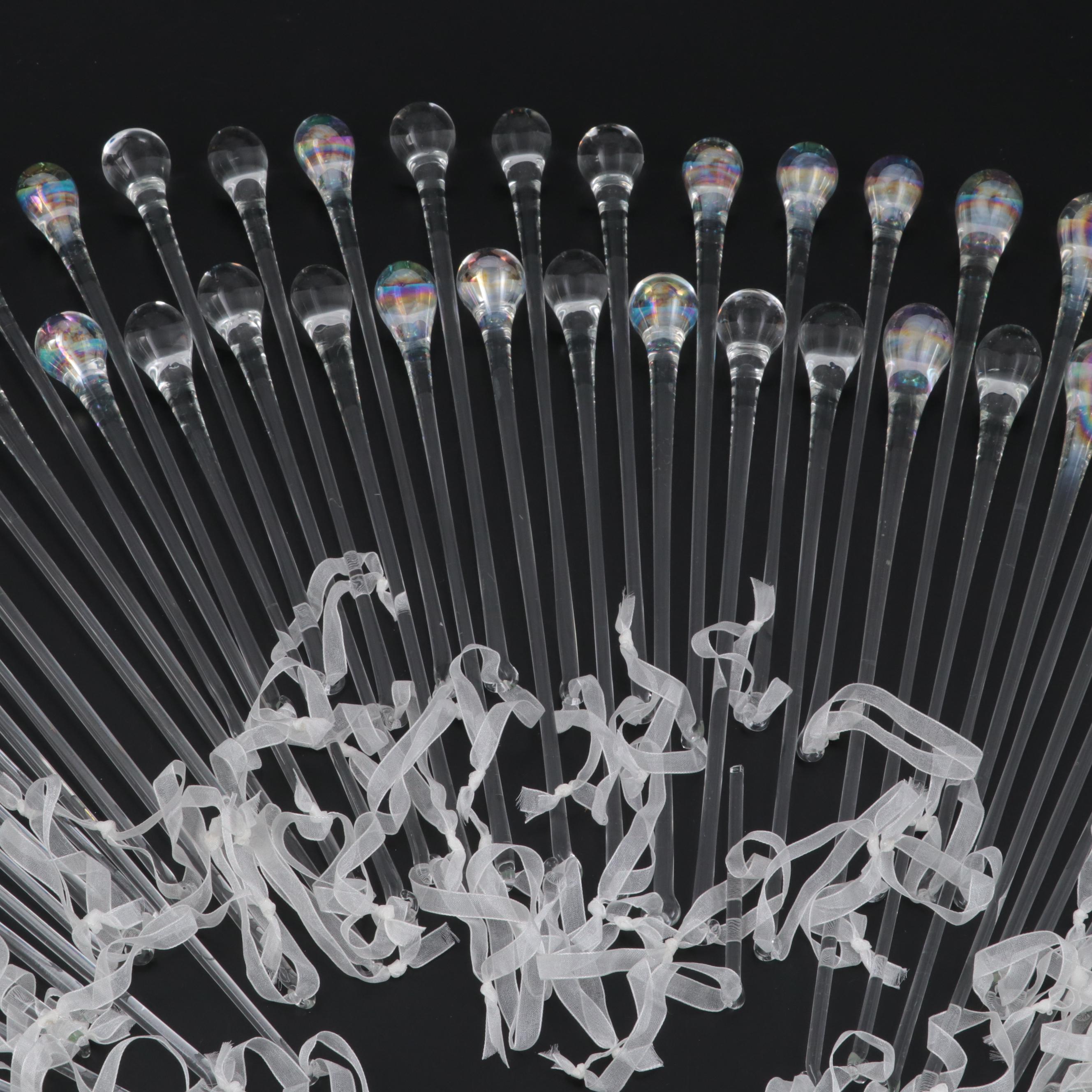 Blown Glass Water Drop Ornaments