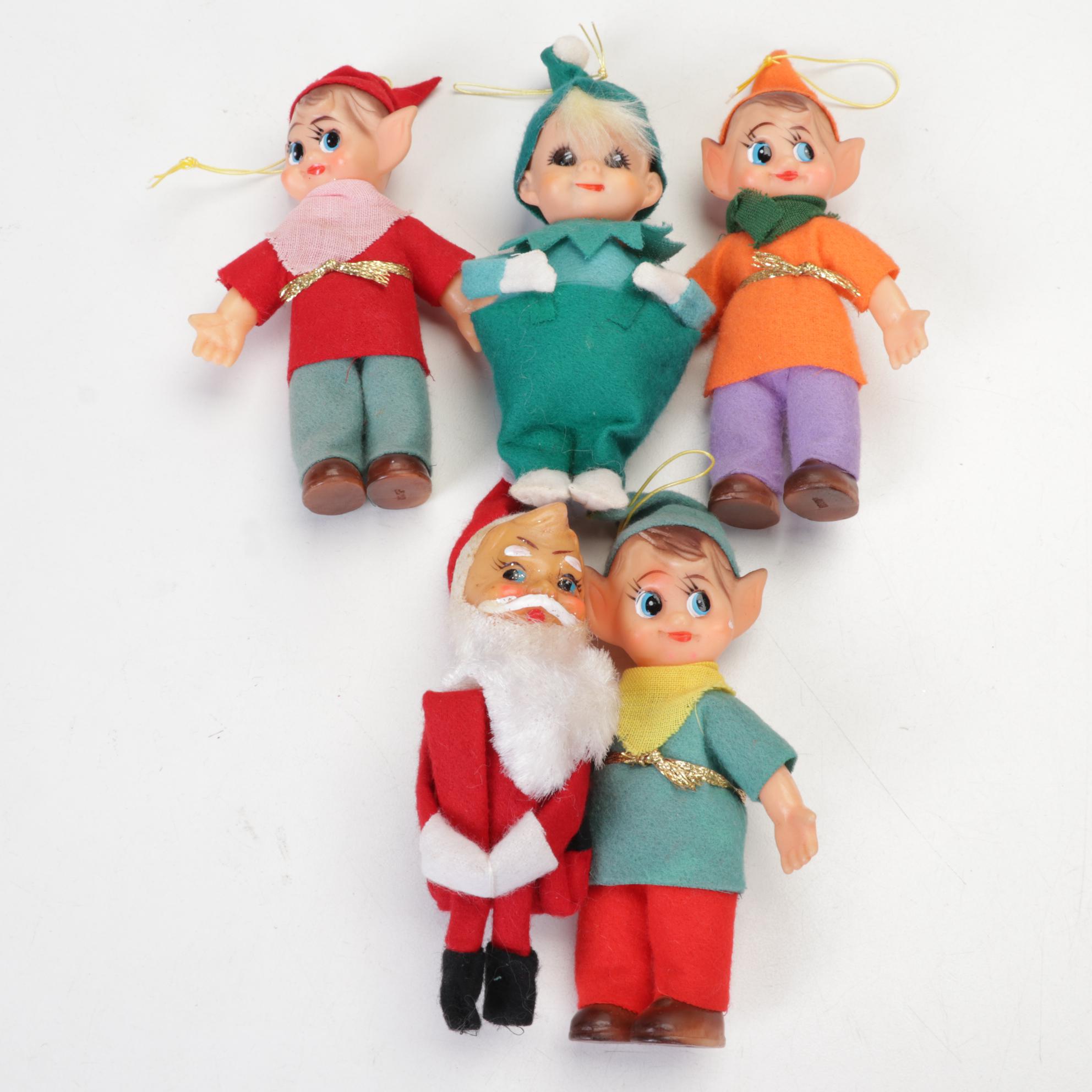 Christmas Collection With Illuminated Ceramic Tree, Two Santa Lanterns and More