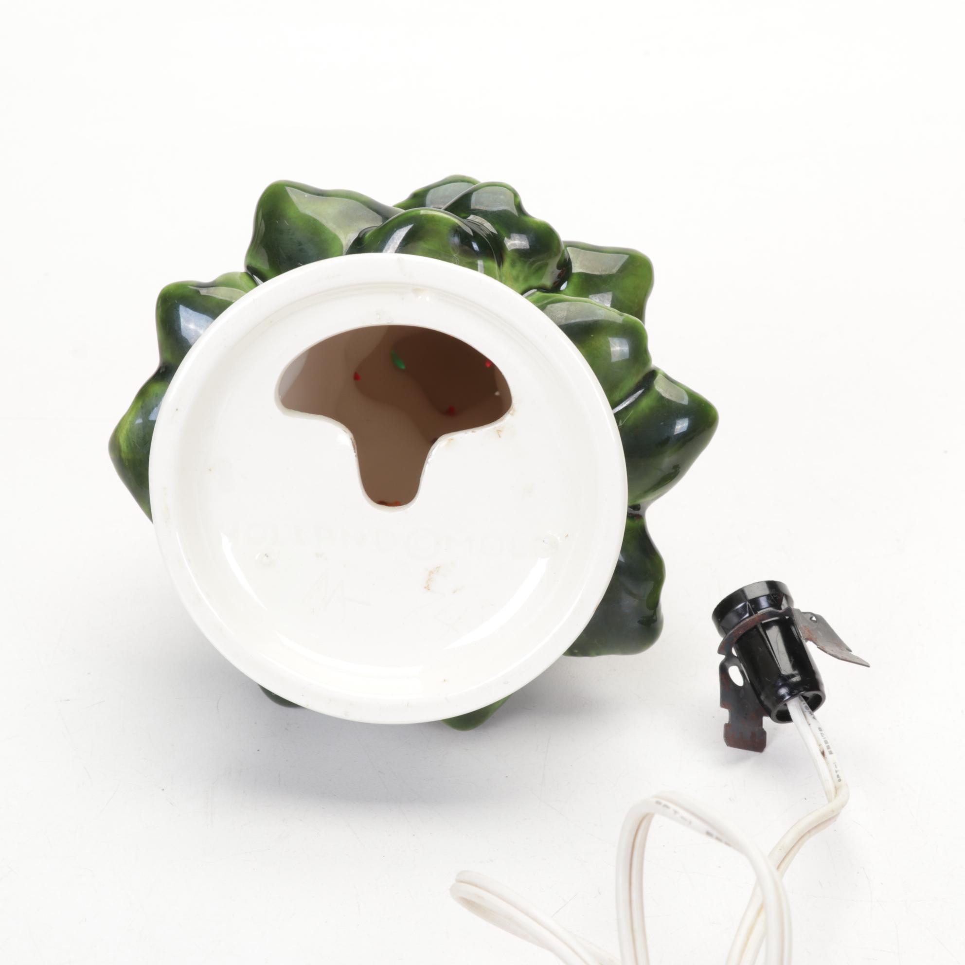 Christmas Collection With Illuminated Ceramic Tree, Two Santa Lanterns and More