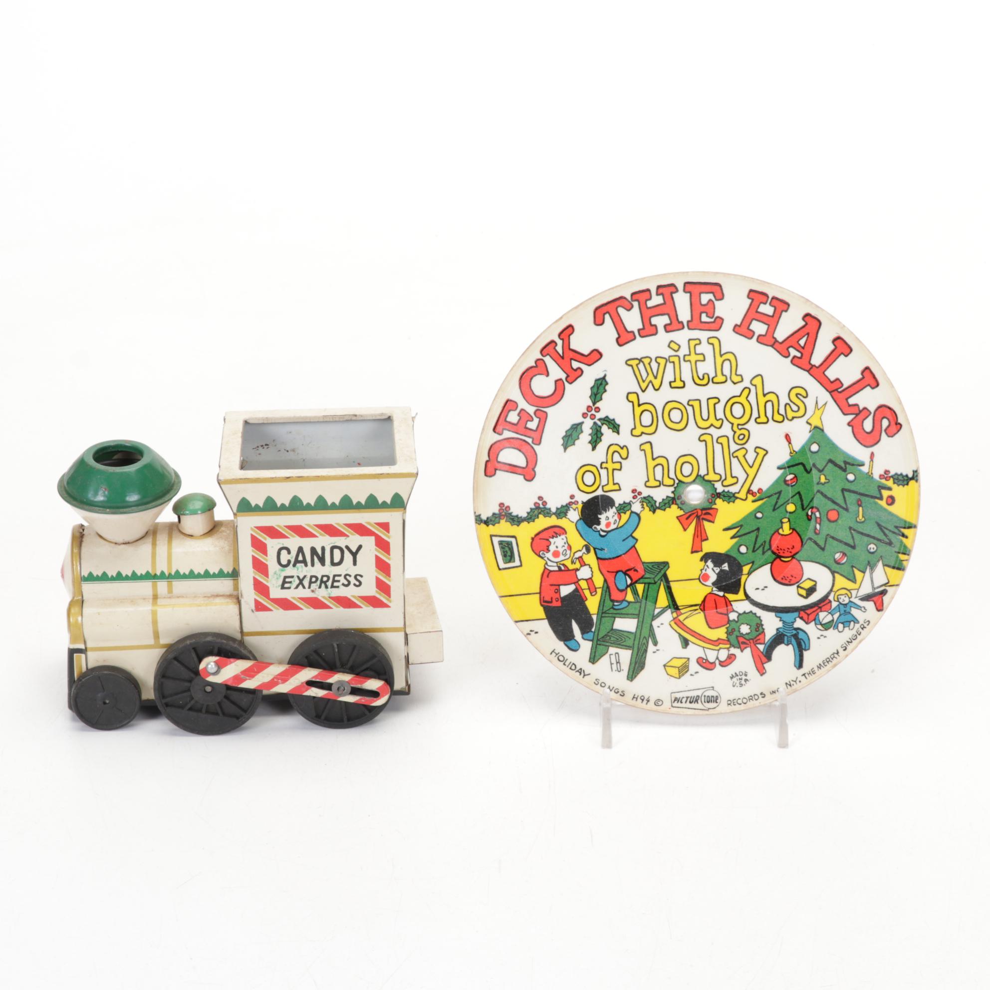 Christmas Collection With Illuminated Ceramic Tree, Two Santa Lanterns and More