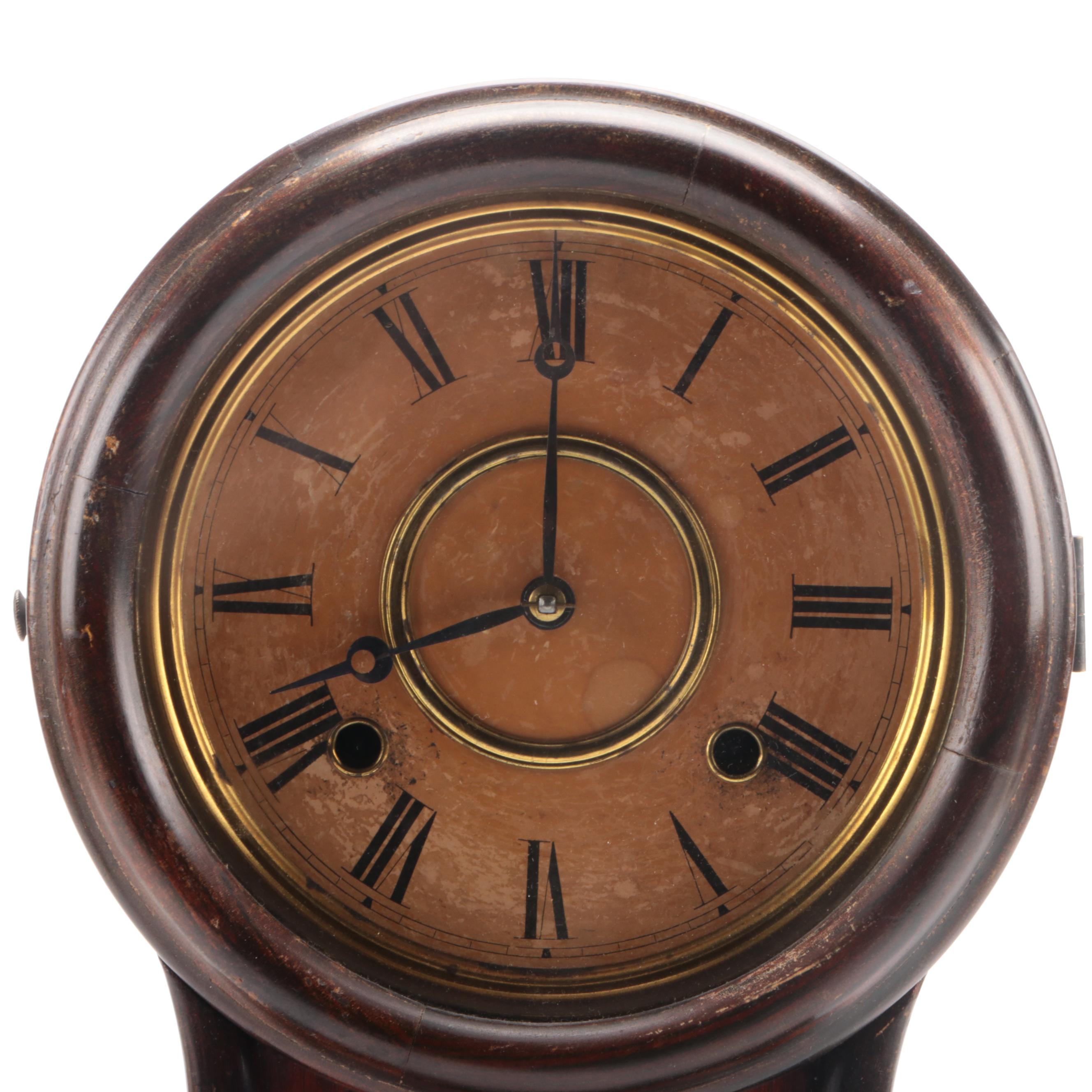 E. Ingraham Wooden Parlor Mantel Clock, Late 19th Century | EBTH